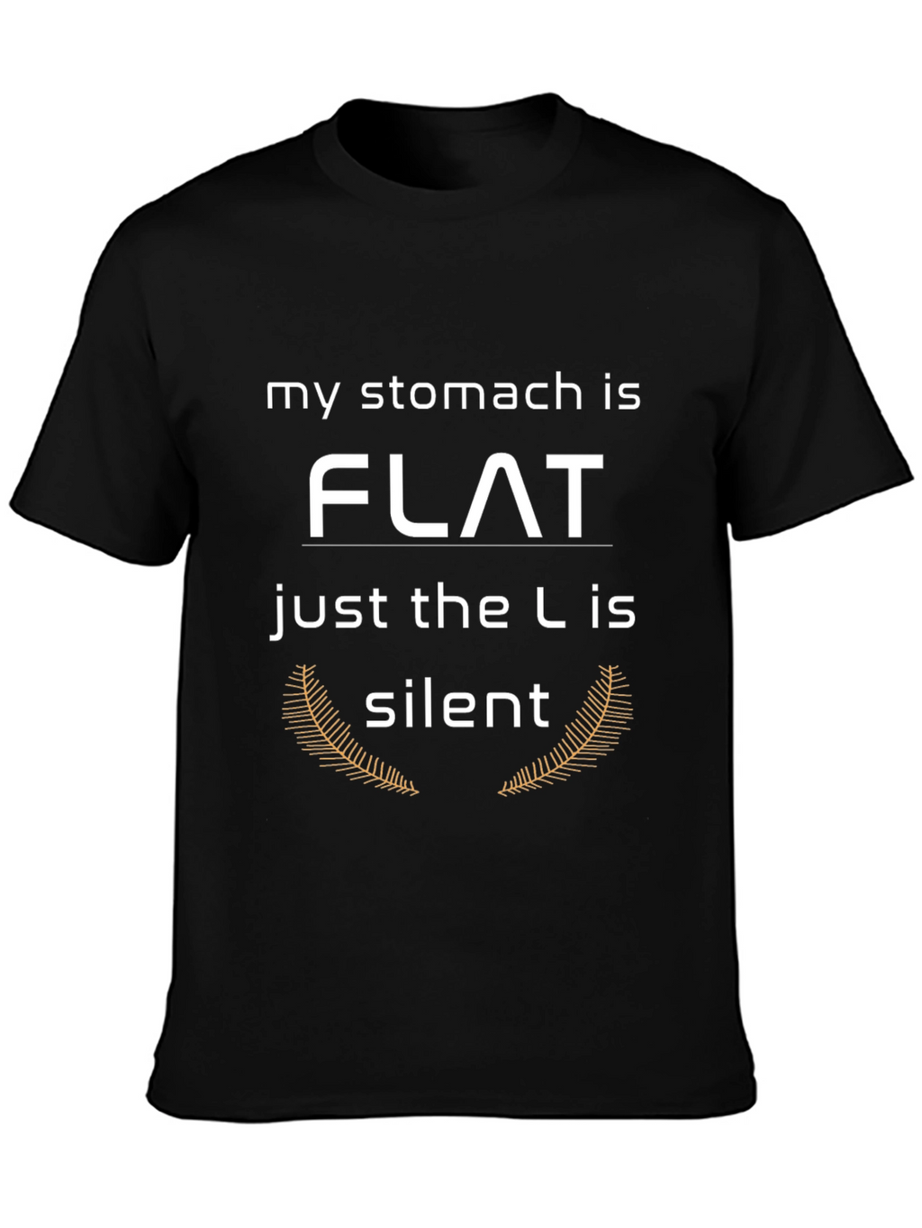 Funny Stomach Flat T-Shirt