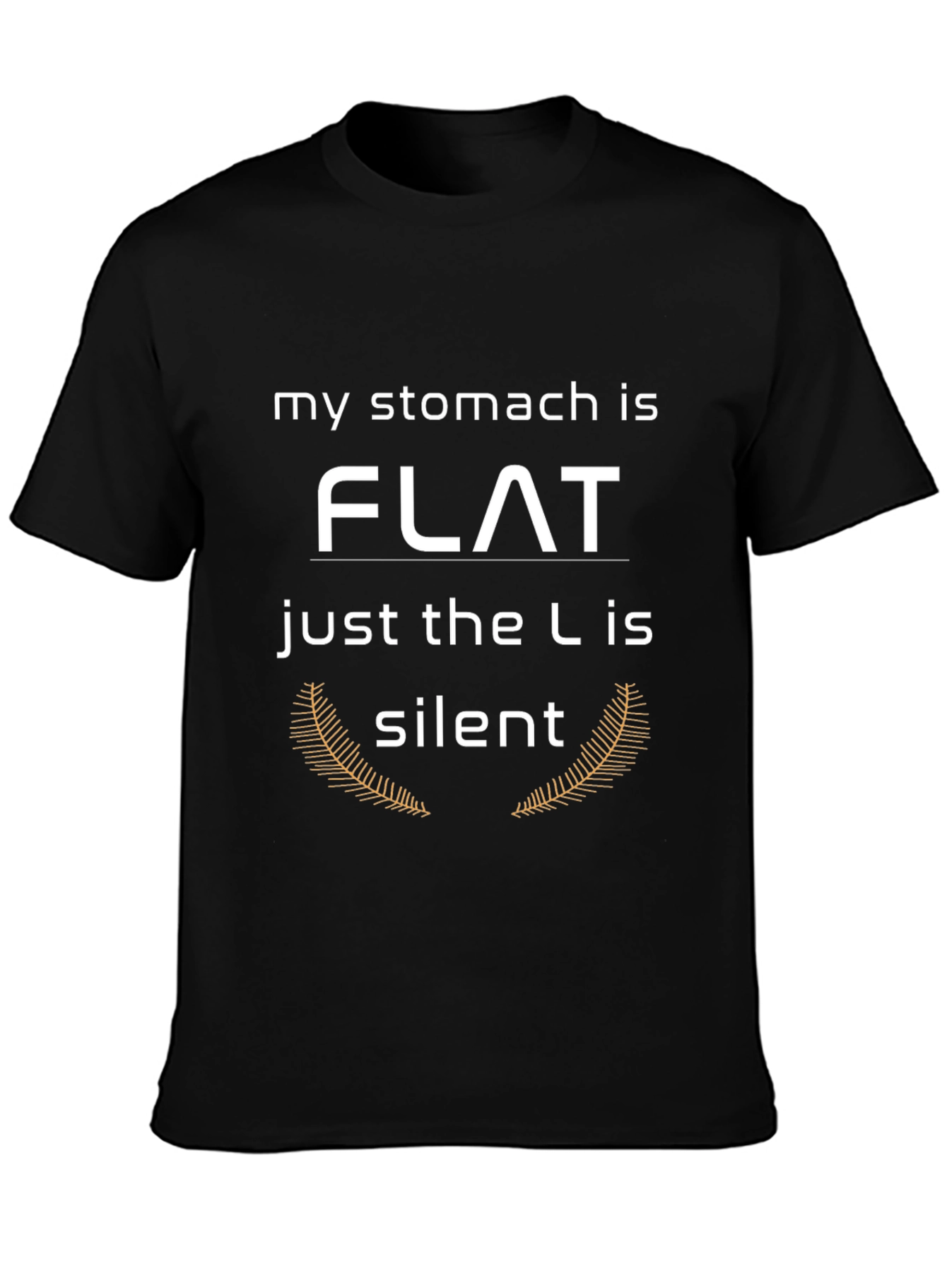 Funny Stomach Flat T-Shirt