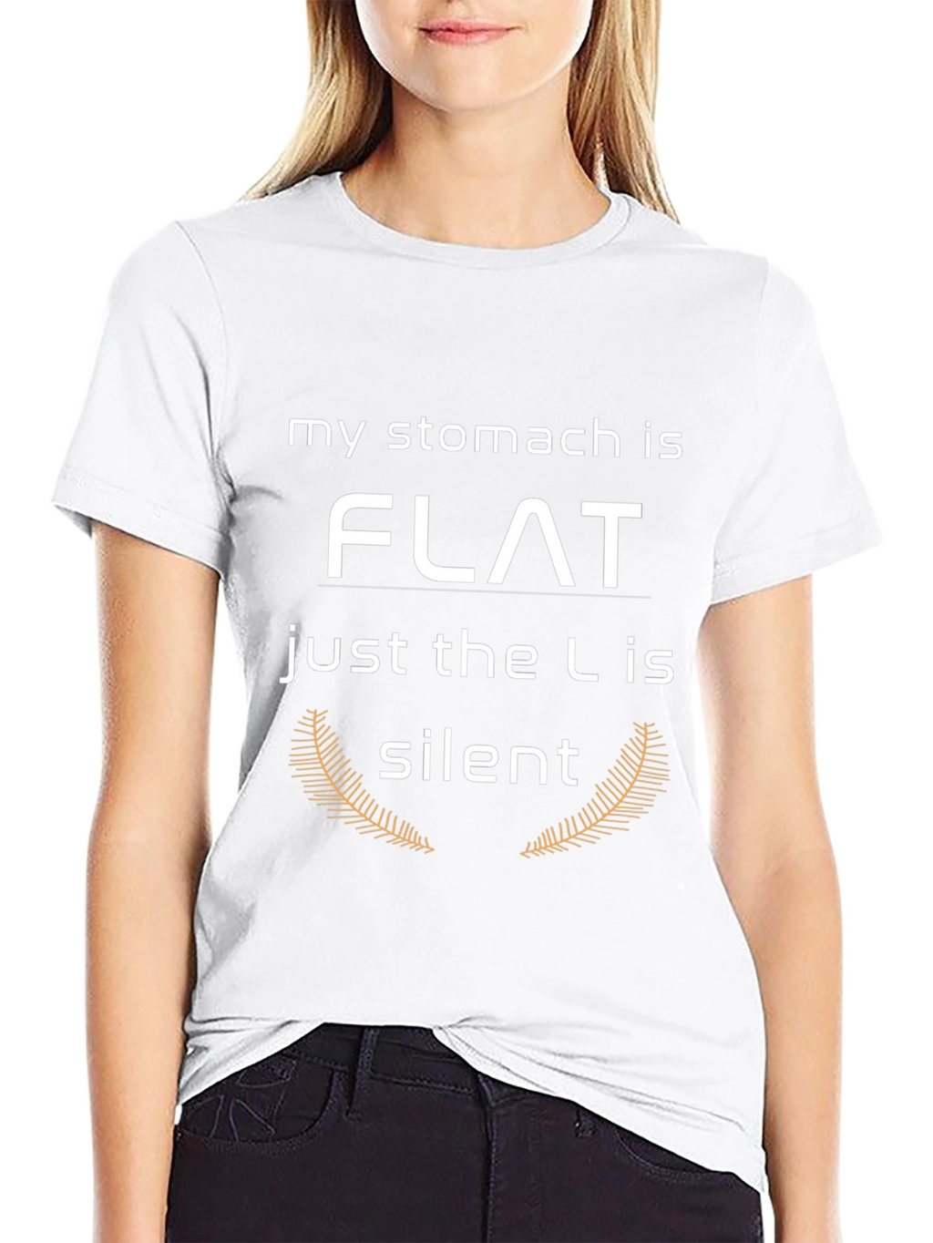 Funny Stomach Flat T-Shirt