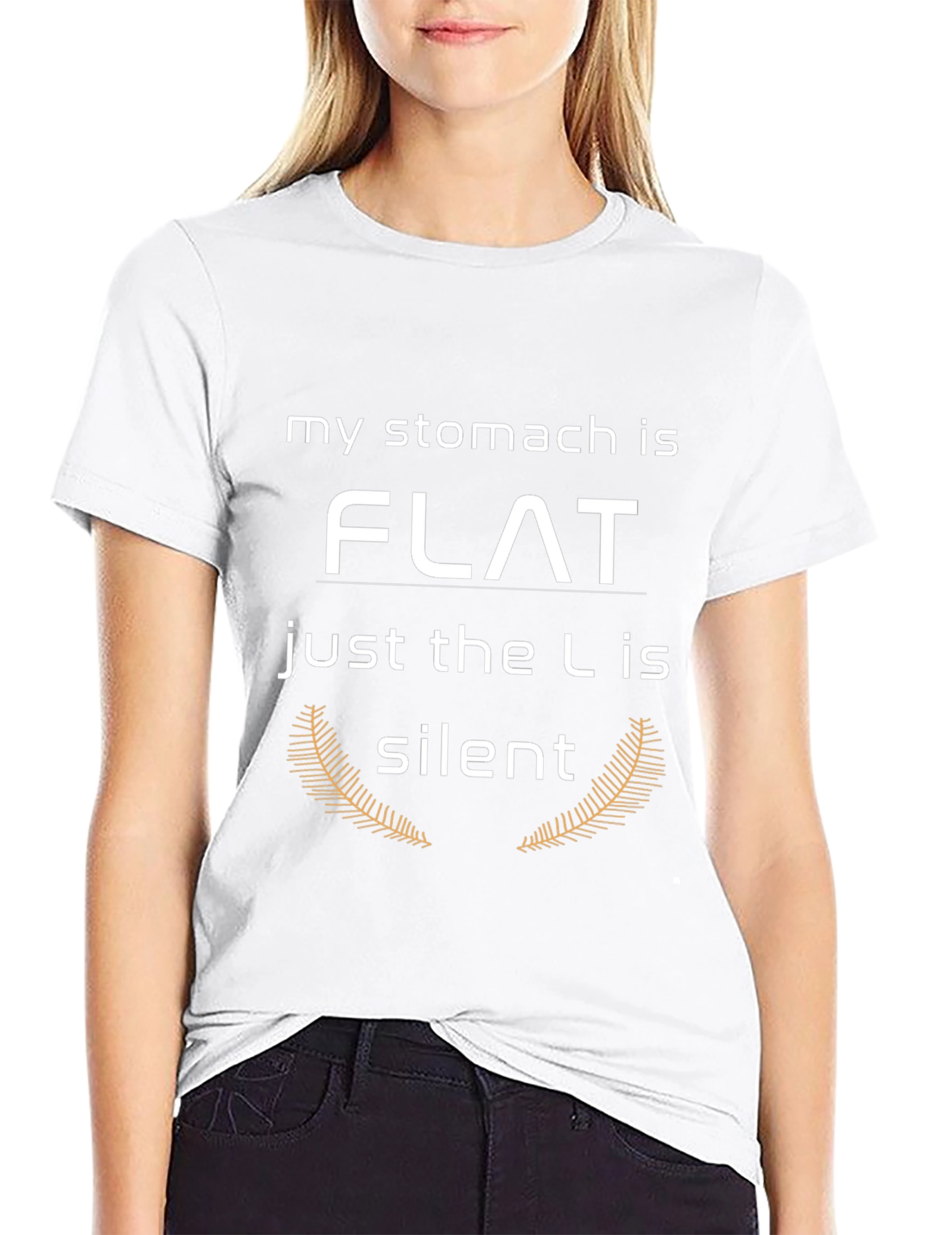 Funny Stomach Flat T-Shirt