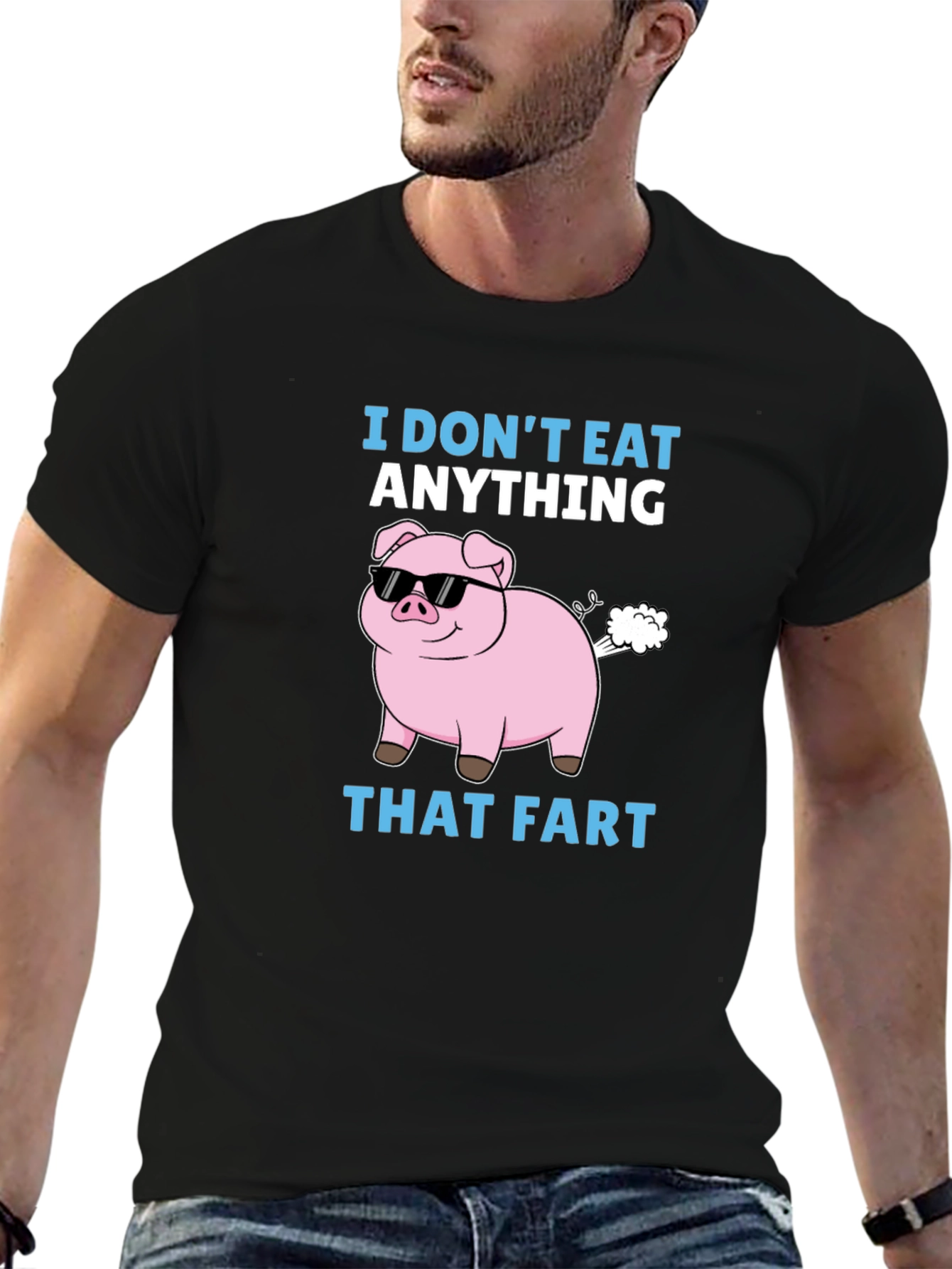 Funny I Dont Eat Anything That Fart Pig T-Shirt