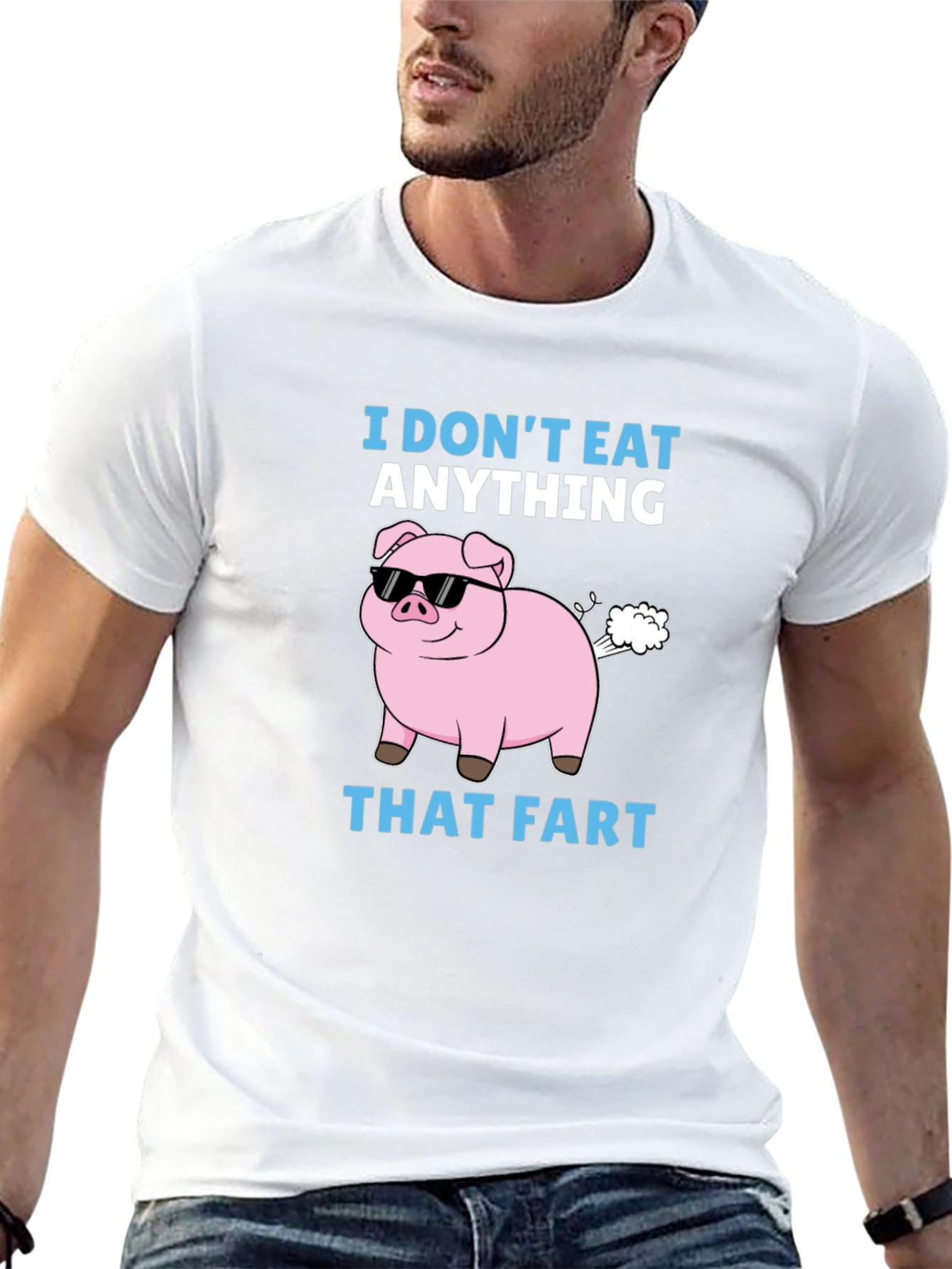 Funny I Dont Eat Anything That Fart Pig T-Shirt