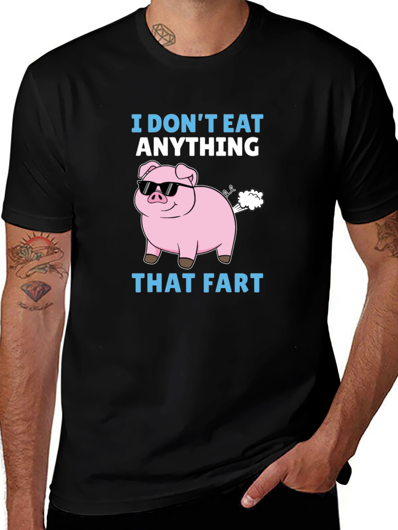 Funny I Dont Eat Anything That Fart Pig T-Shirt