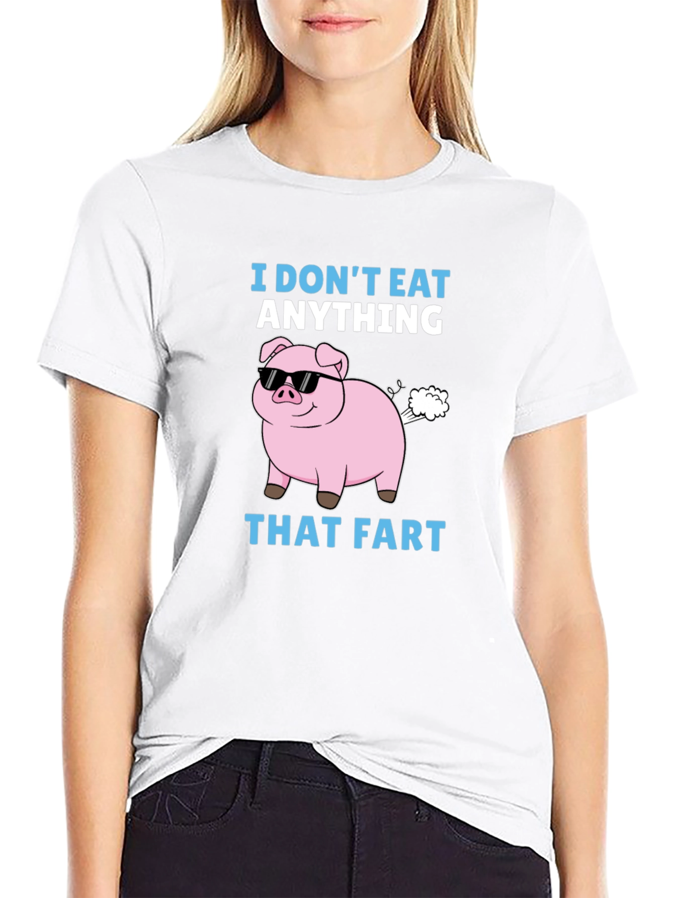 Funny I Dont Eat Anything That Fart Pig T-Shirt