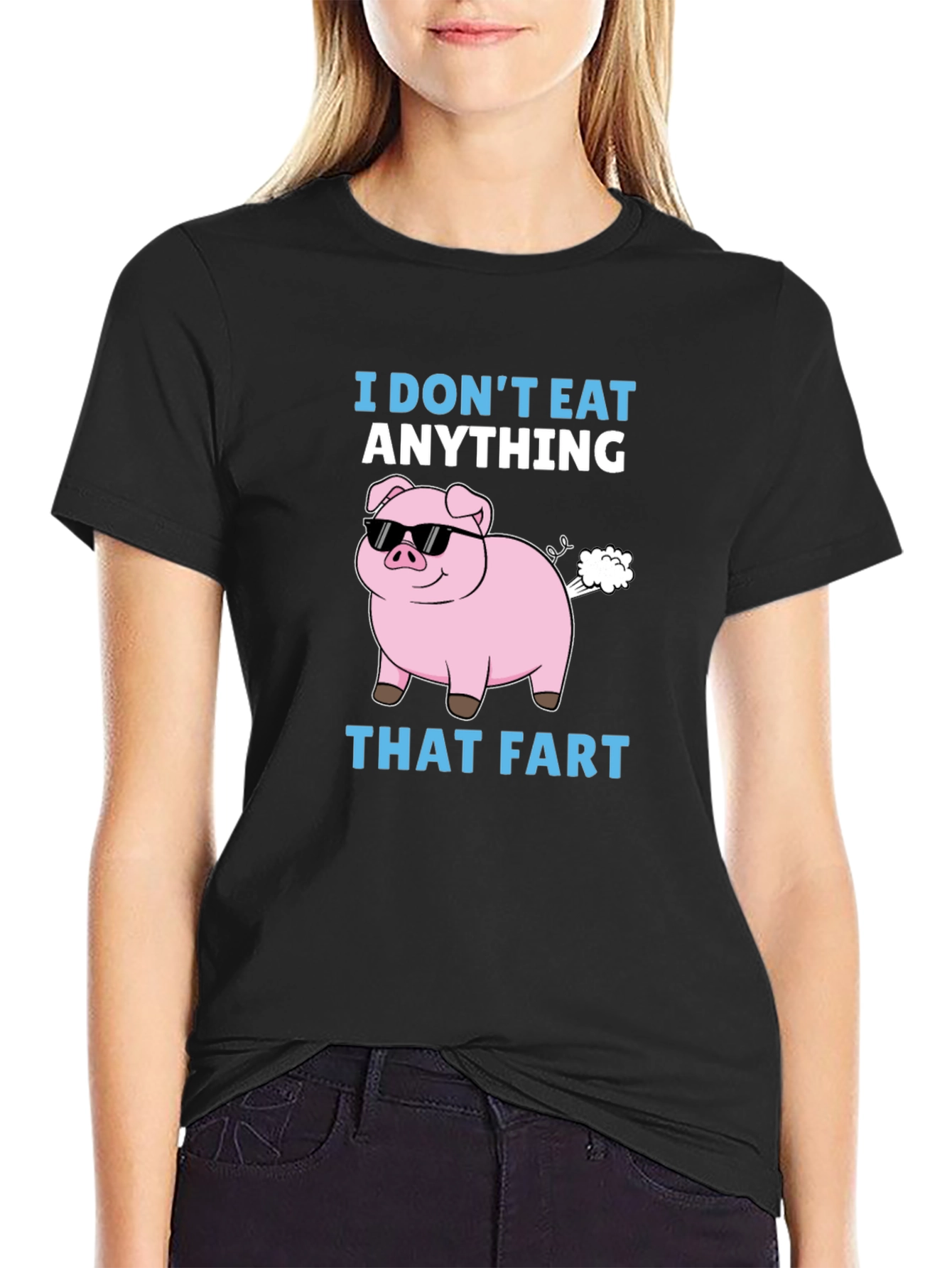 Funny I Dont Eat Anything That Fart Pig T-Shirt