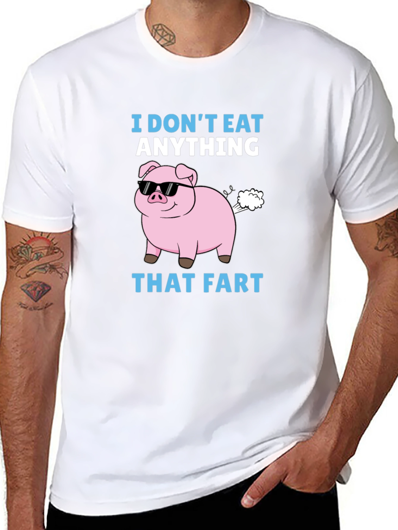 Funny I Dont Eat Anything That Fart Pig T-Shirt