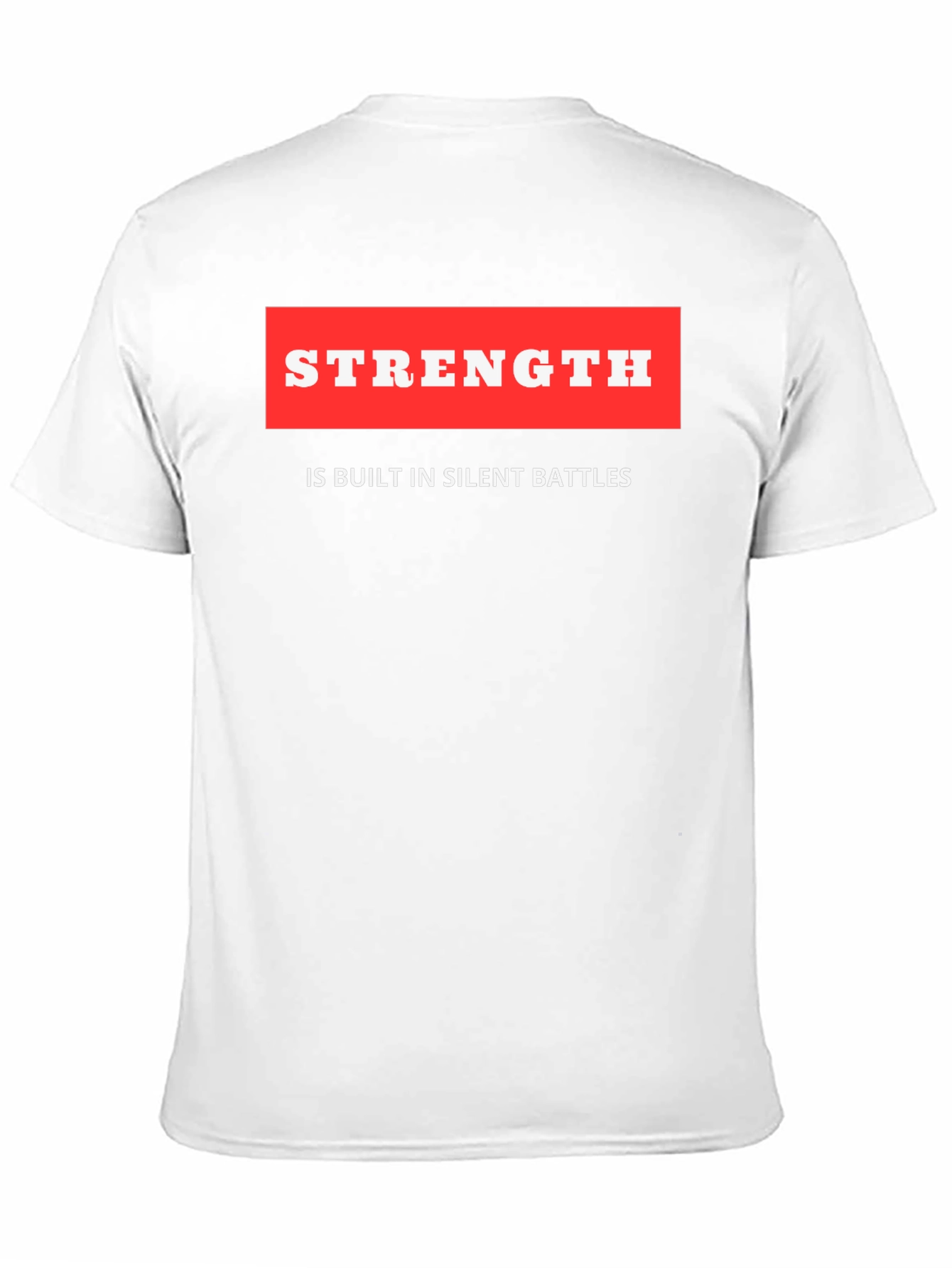 Strength Quote Black T-Shirt
