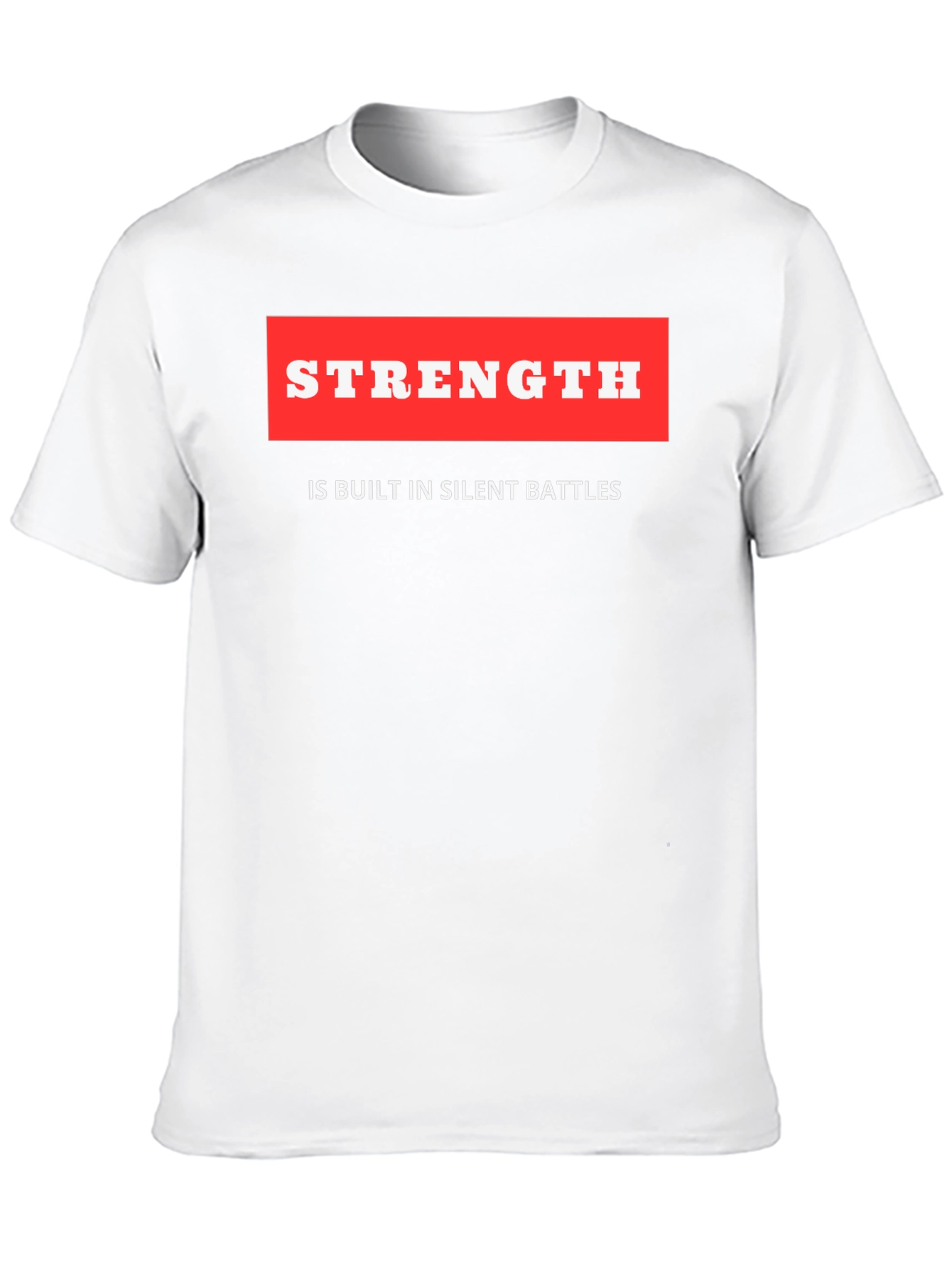 Strength Quote Black T-Shirt