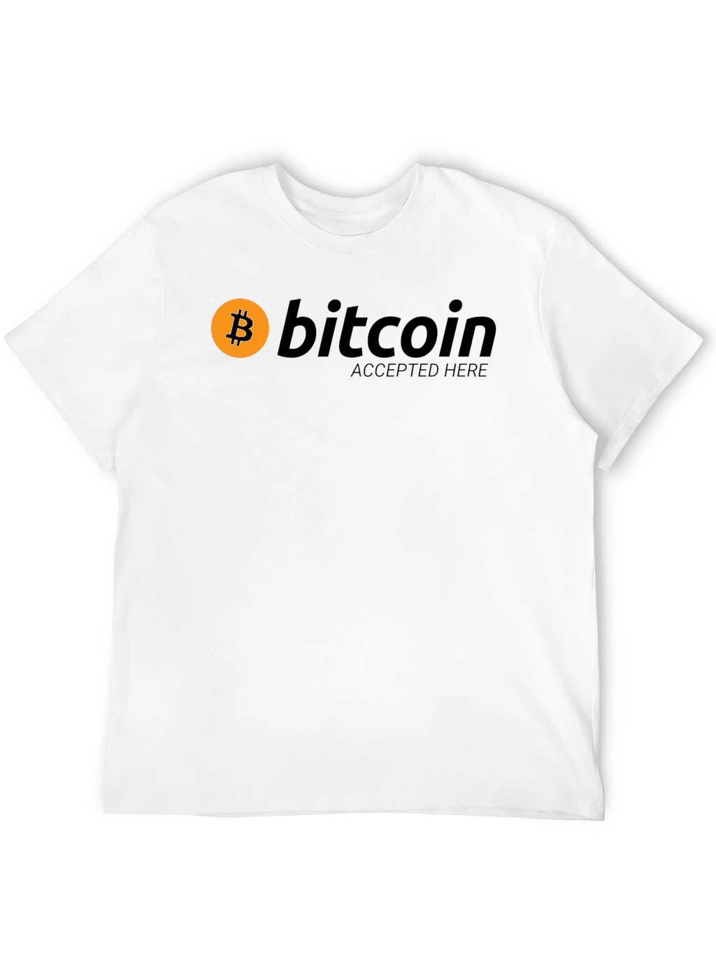 Bitcoin Accepted Here Black T-Shirt