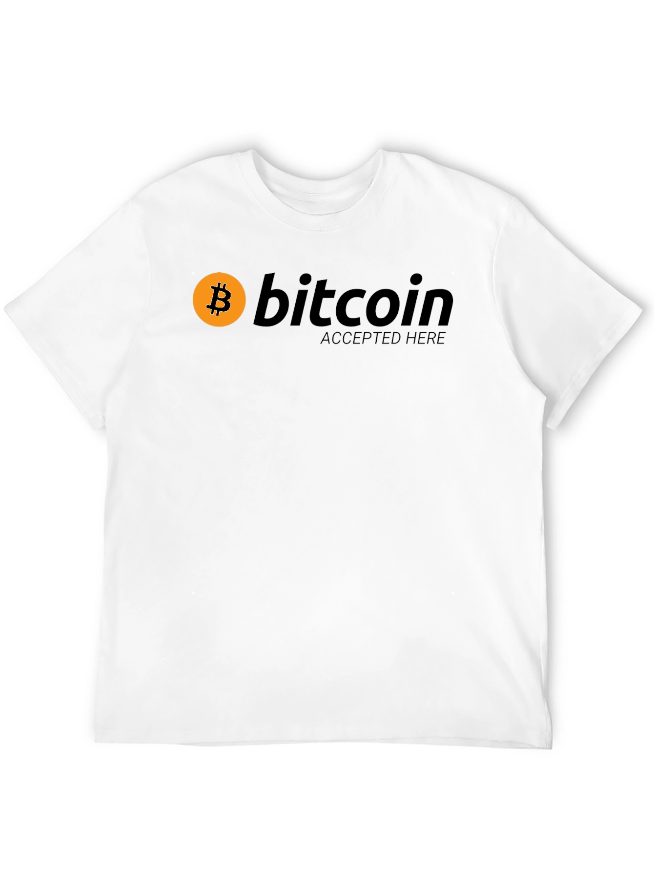 Bitcoin Accepted Here Black T-Shirt