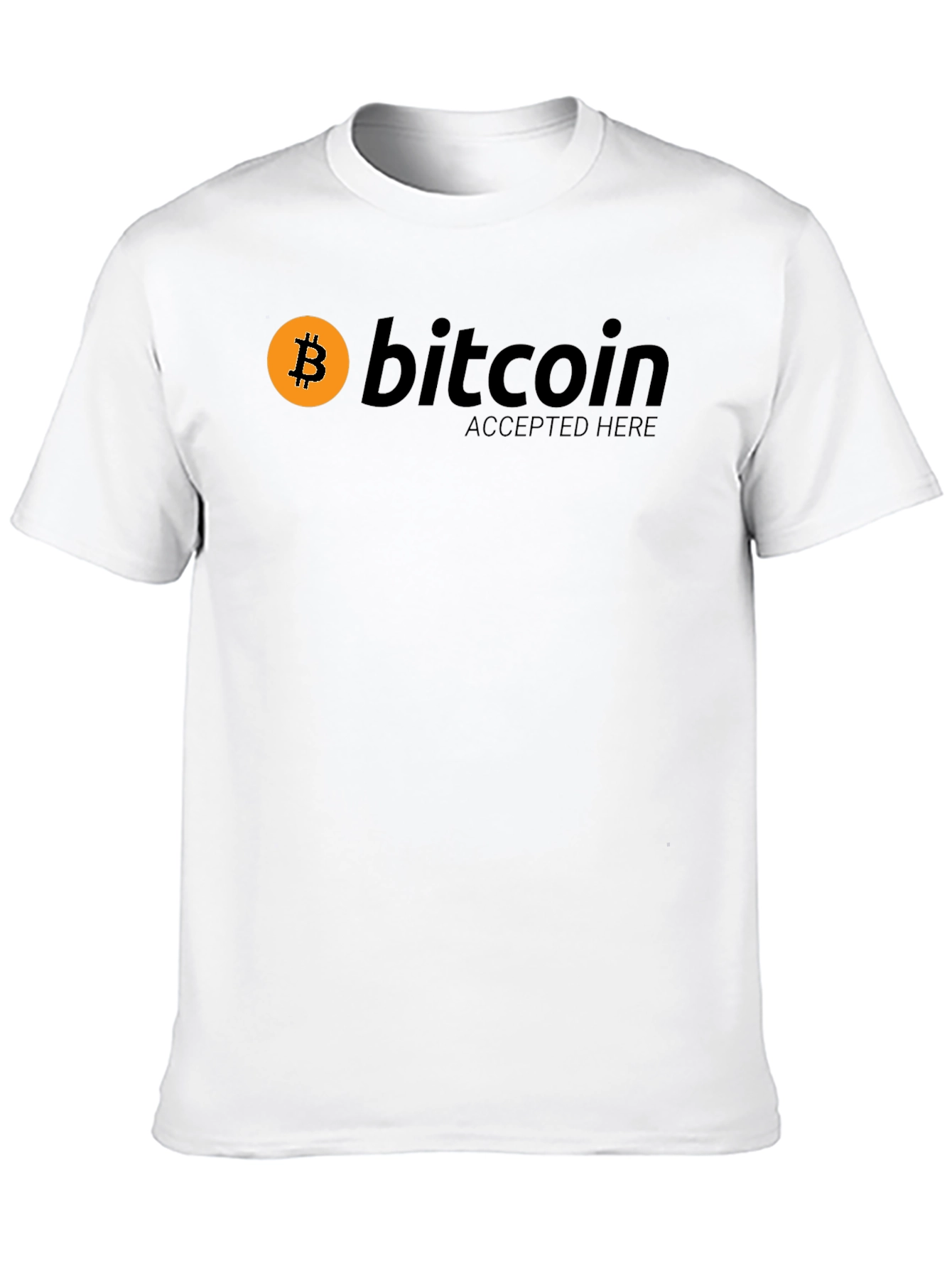 Bitcoin Accepted Here Black T-Shirt