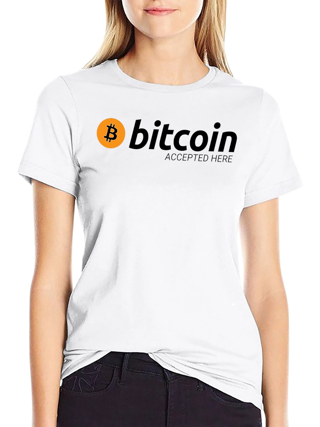 Bitcoin Accepted Here Black T-Shirt