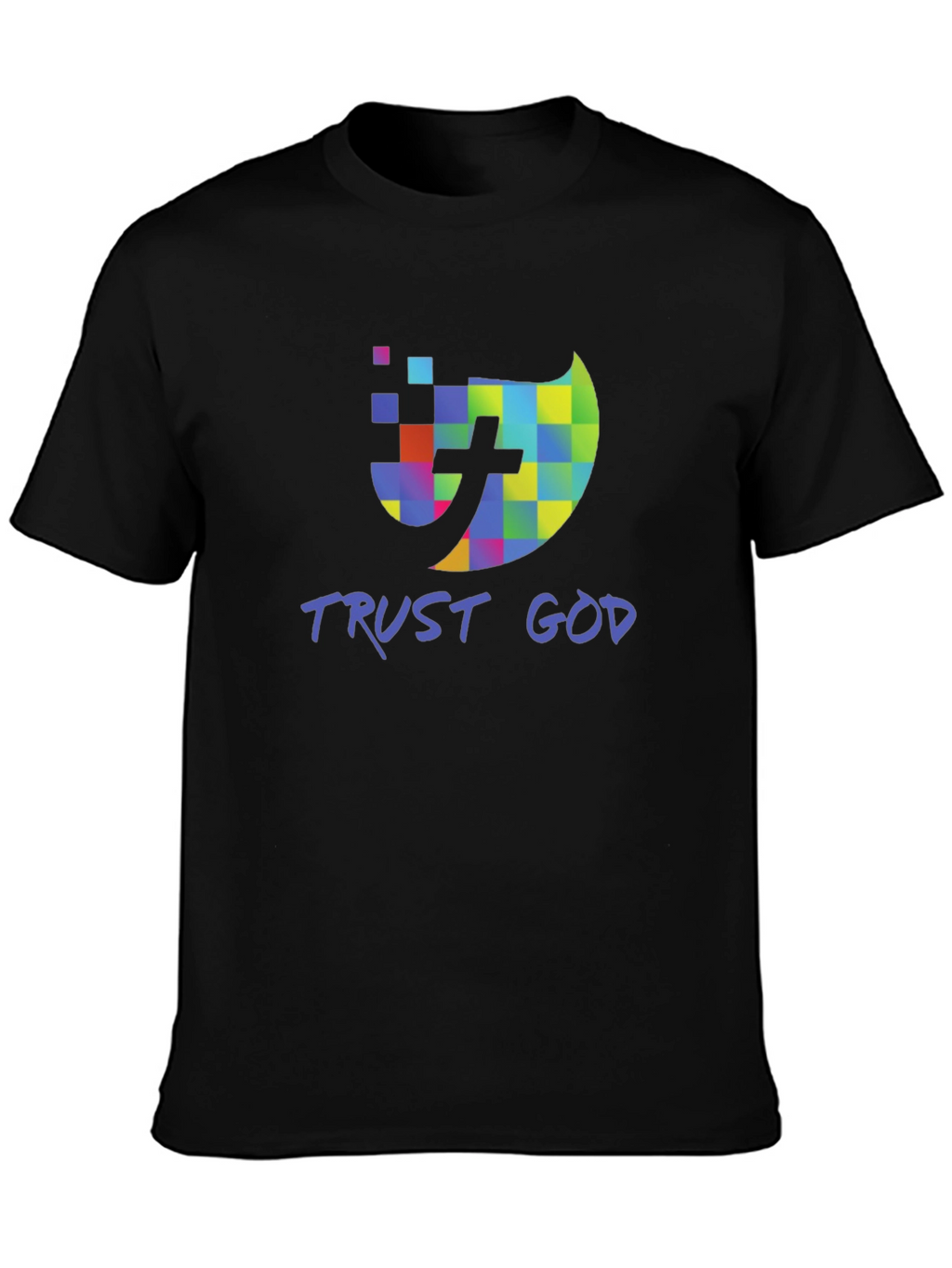 Trust God Christian T-Shirt Black