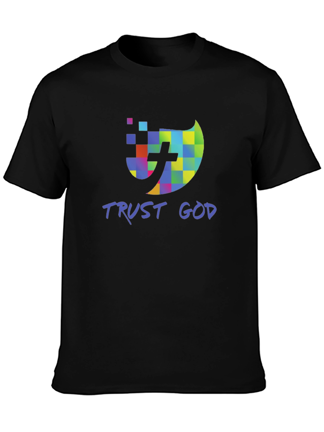 Trust God Christian T-Shirt Black