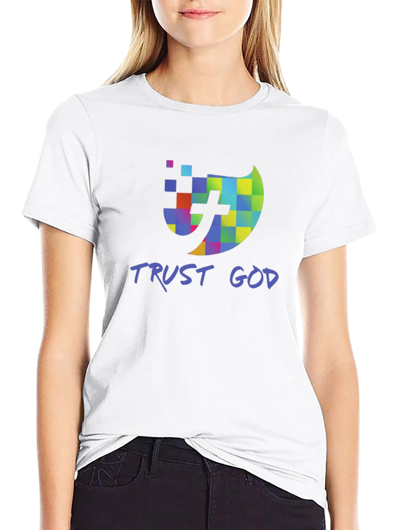Trust God Christian T-Shirt Black
