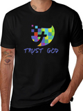 Trust God Christian T-Shirt Black