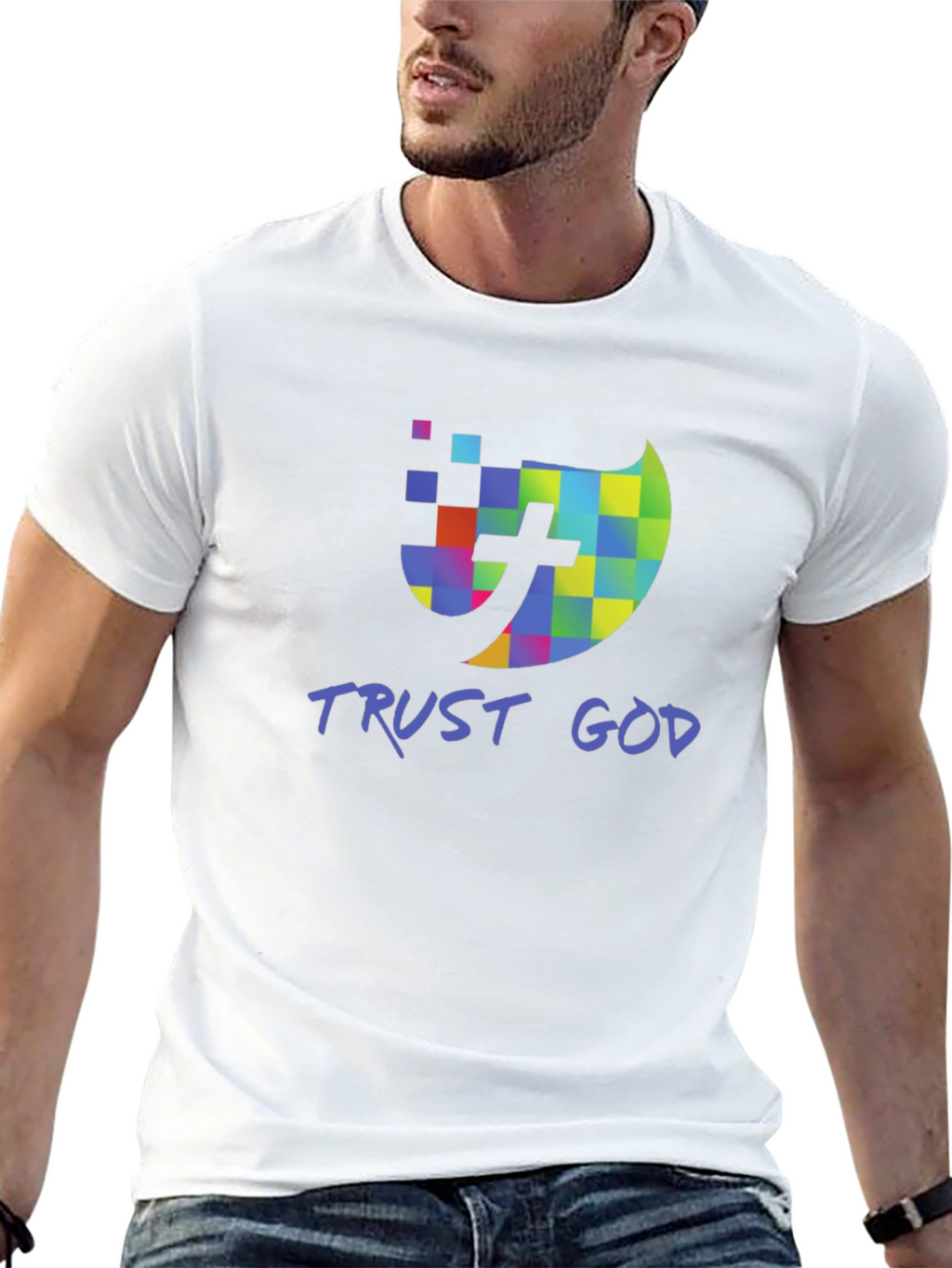 Trust God Christian T-Shirt Black