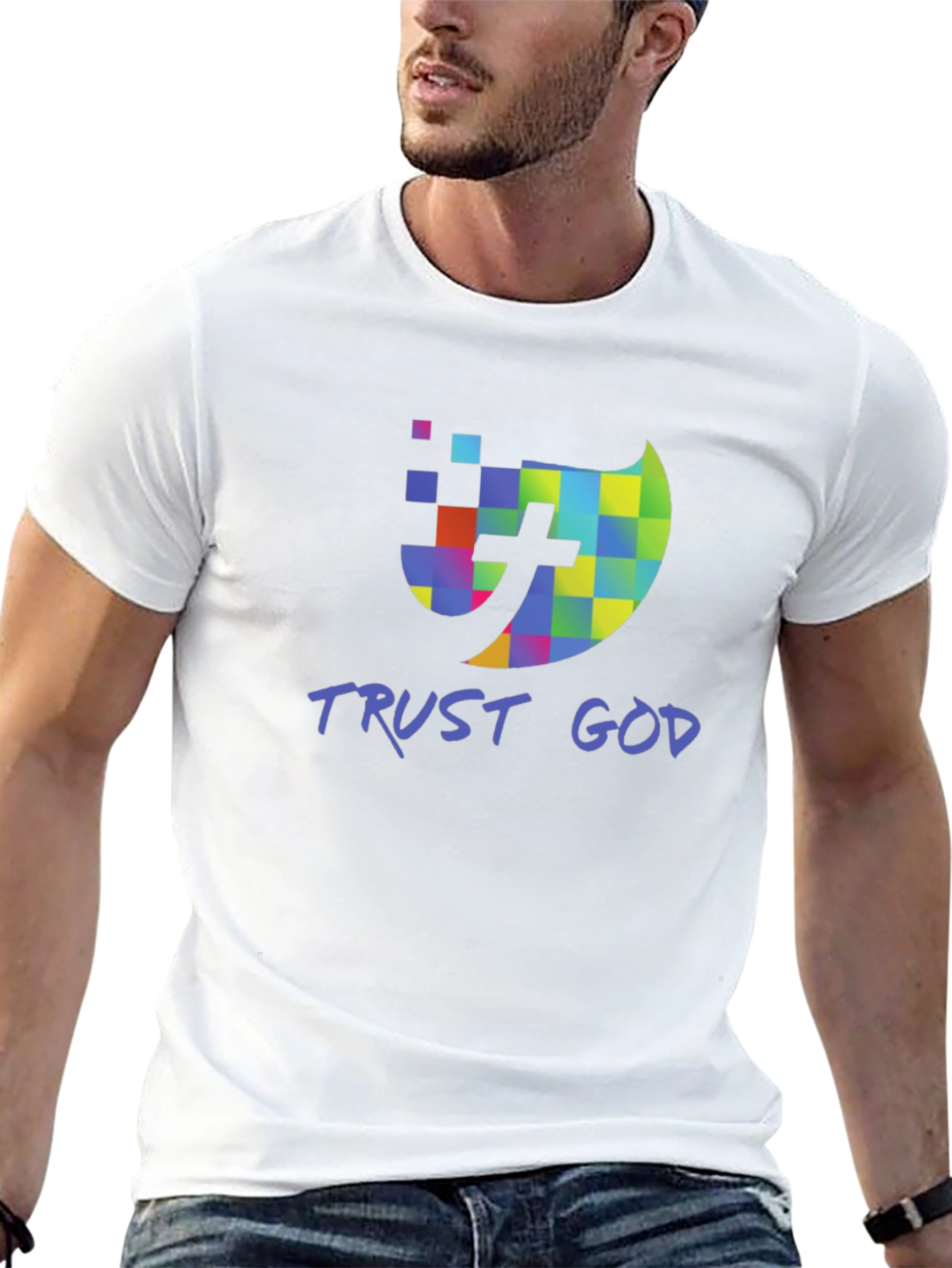 Trust God Christian T-Shirt Black