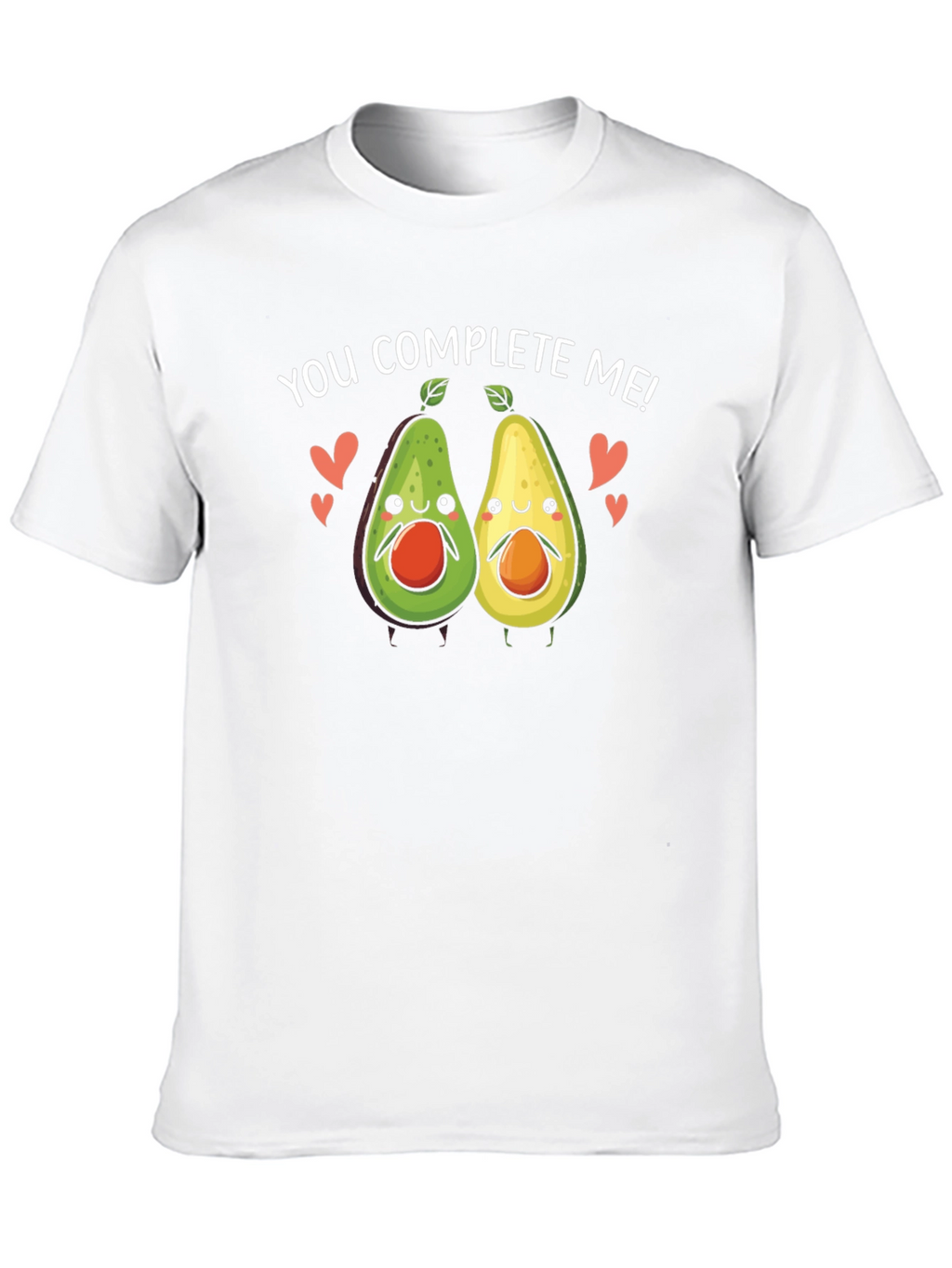 You Complete Me Avocado Couple Black T-Shirt