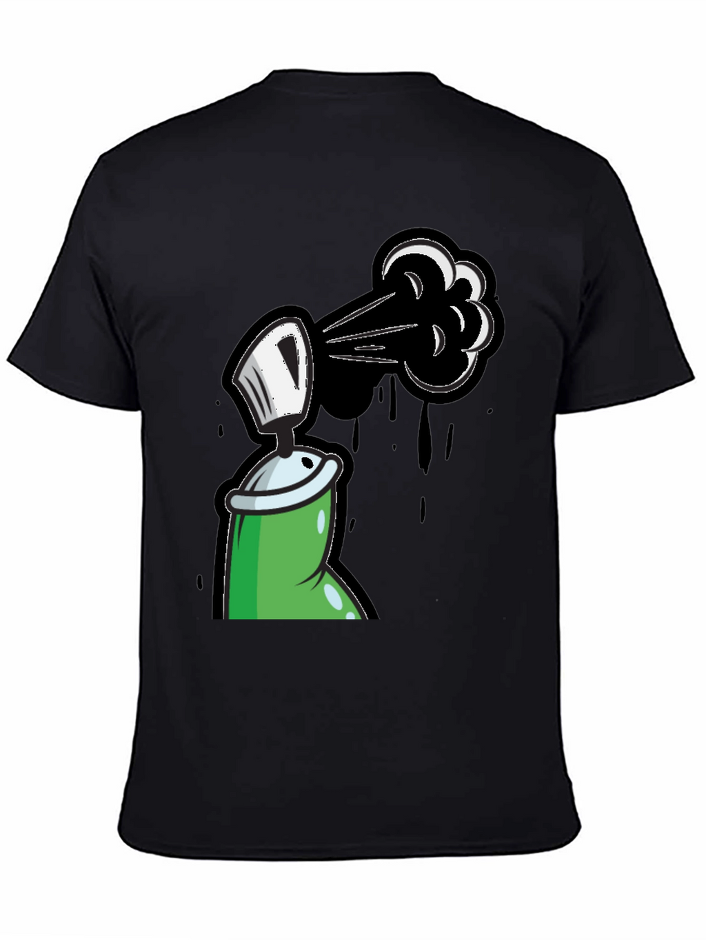 Spray Paint Graphic Tee - Street Art Style