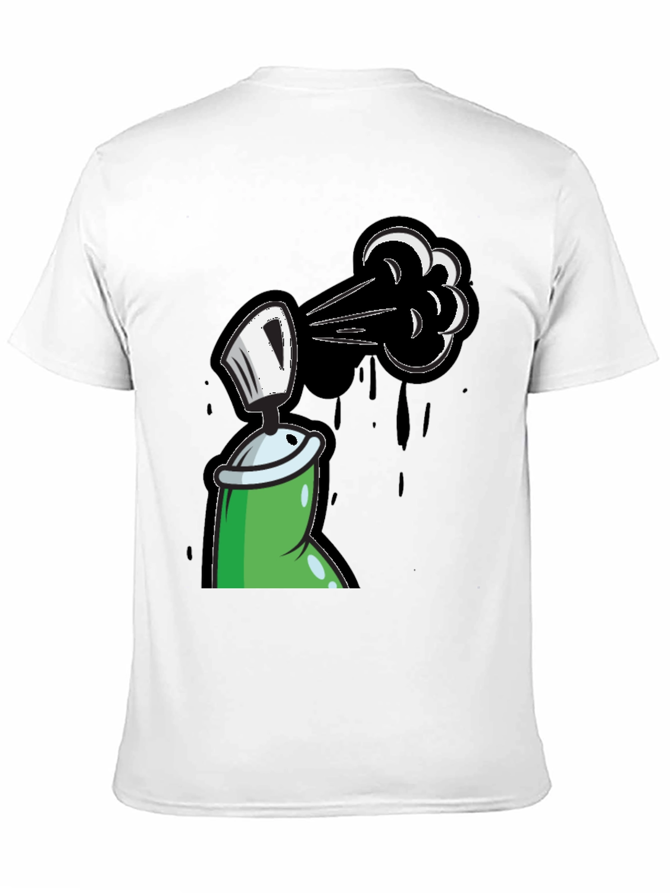 Spray Paint Graphic Tee - Street Art Style