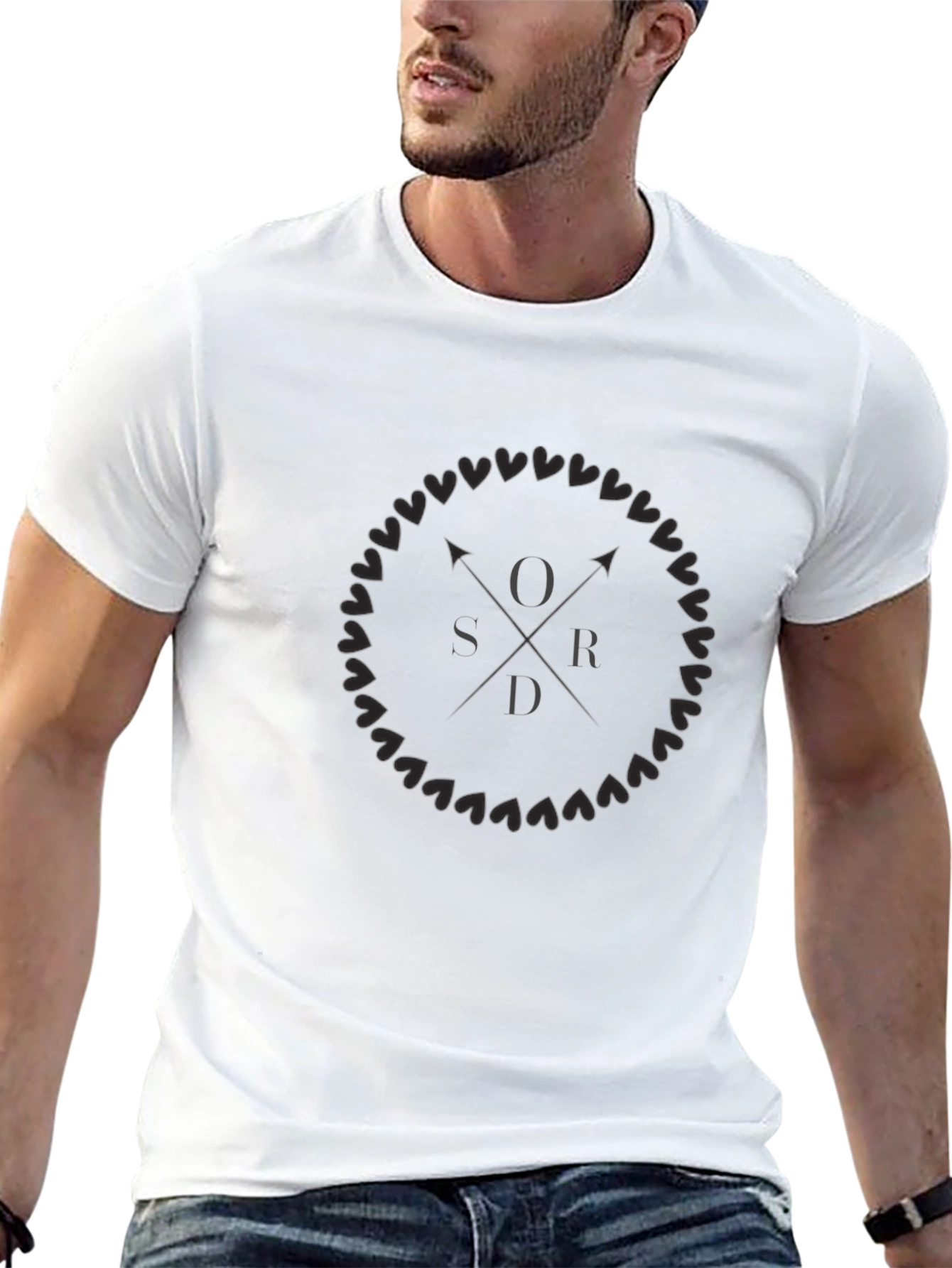 O-S-R-D Graphic Tee - Minimalist Dark T-Shirt