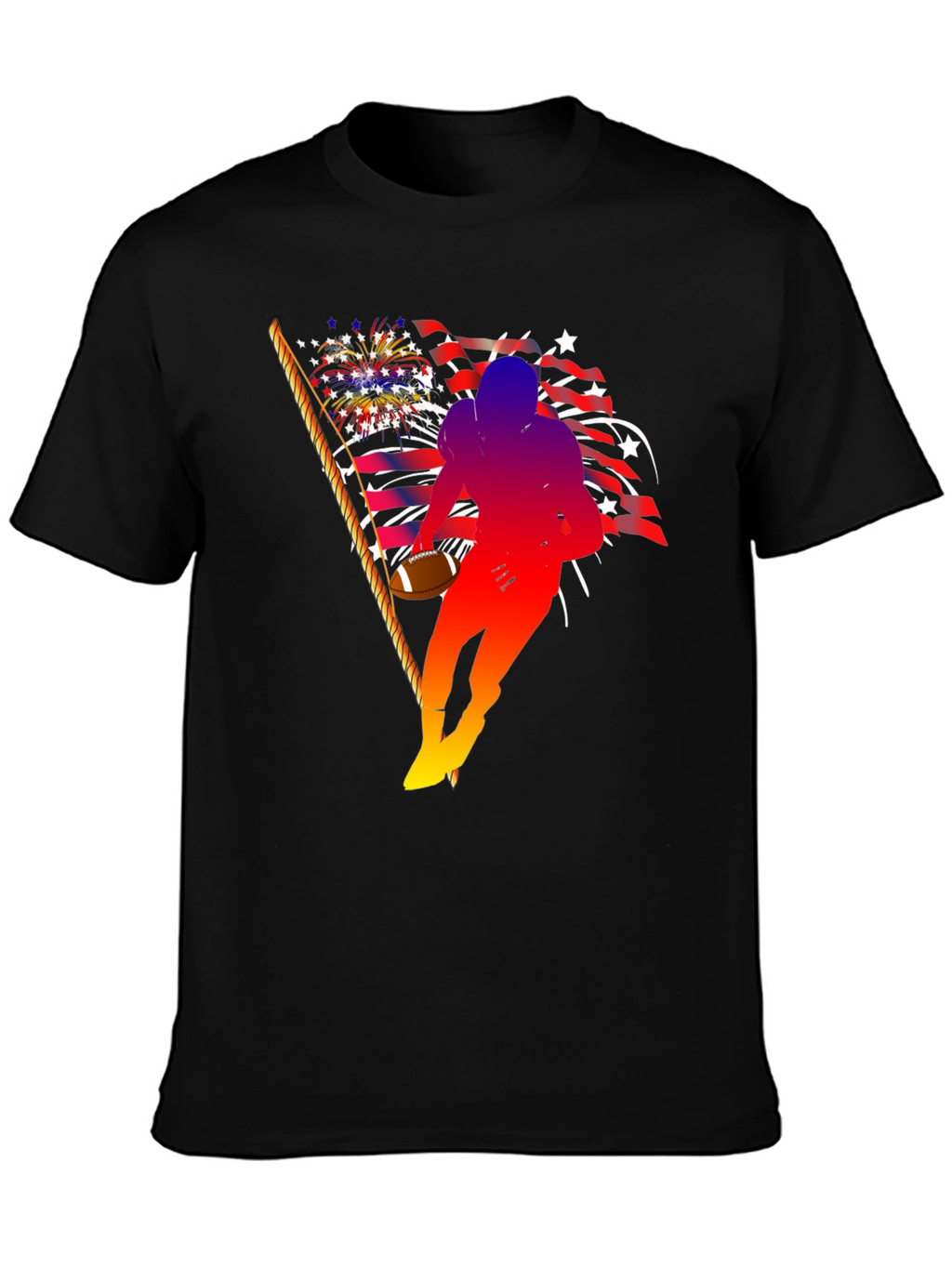 Patriotic Football Player T-Shirt
