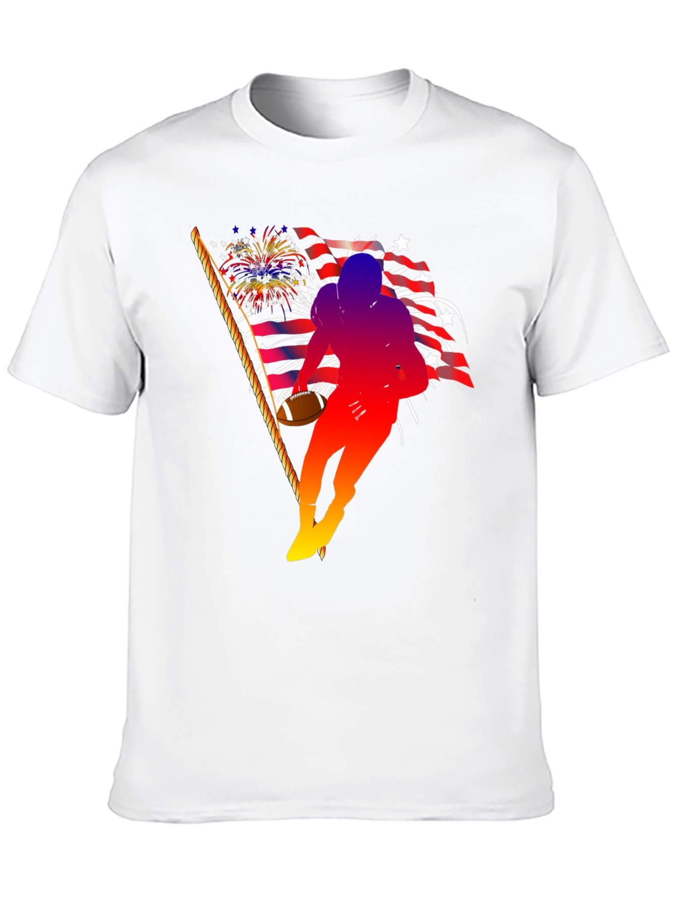 Patriotic Football Player T-Shirt