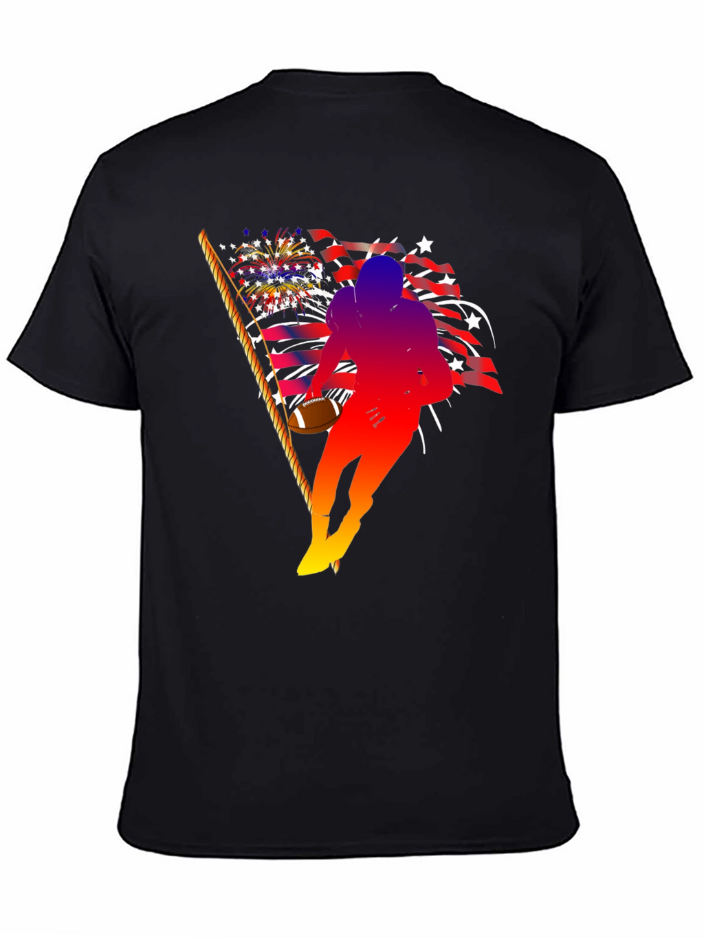 Patriotic Football Player T-Shirt