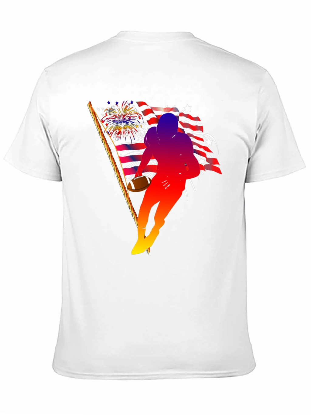 Patriotic Football Player T-Shirt