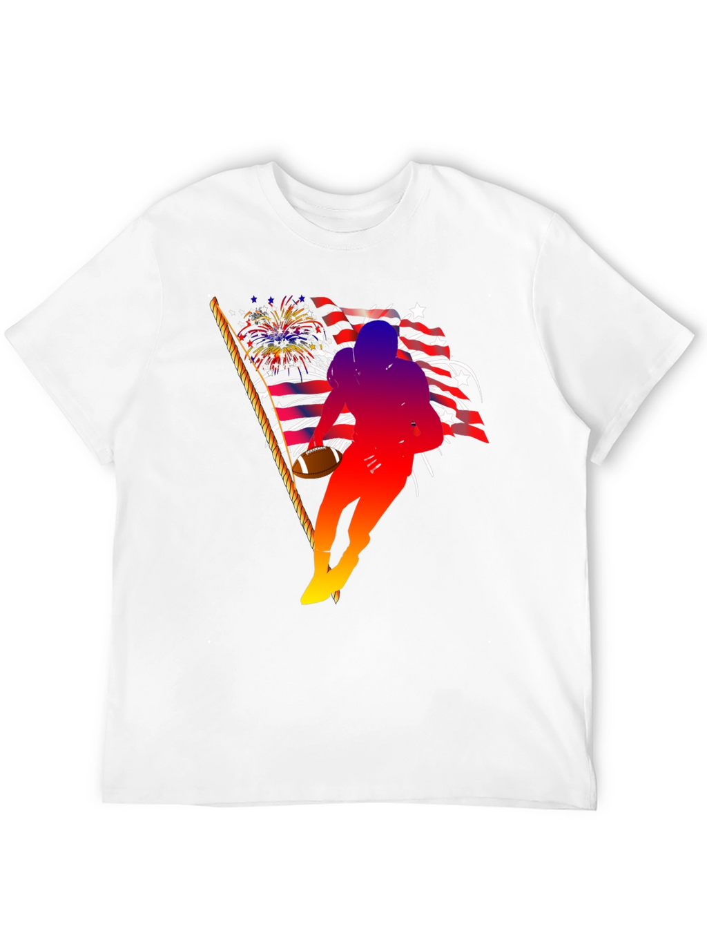 Patriotic Football Player T-Shirt