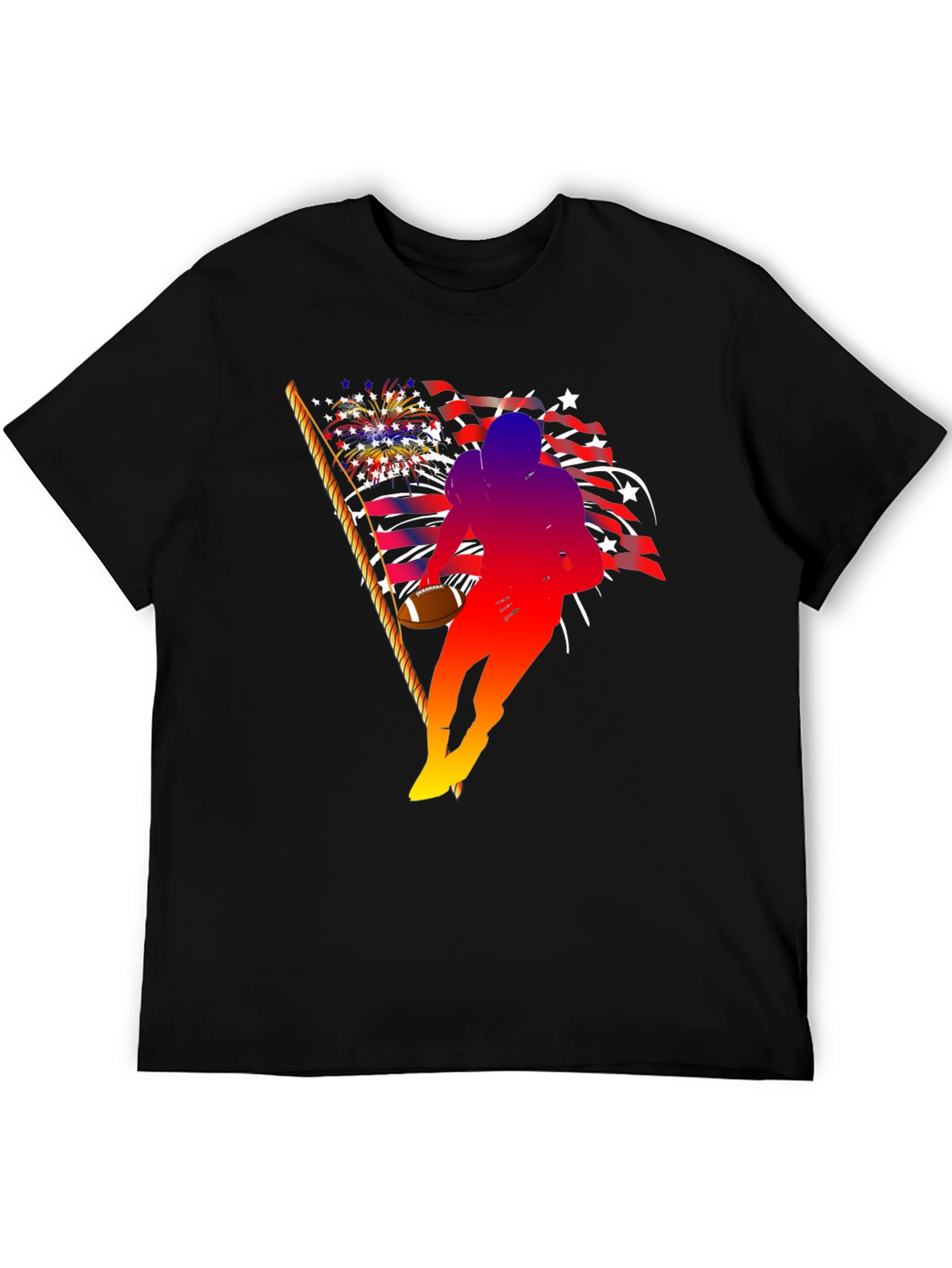 Patriotic Football Player T-Shirt