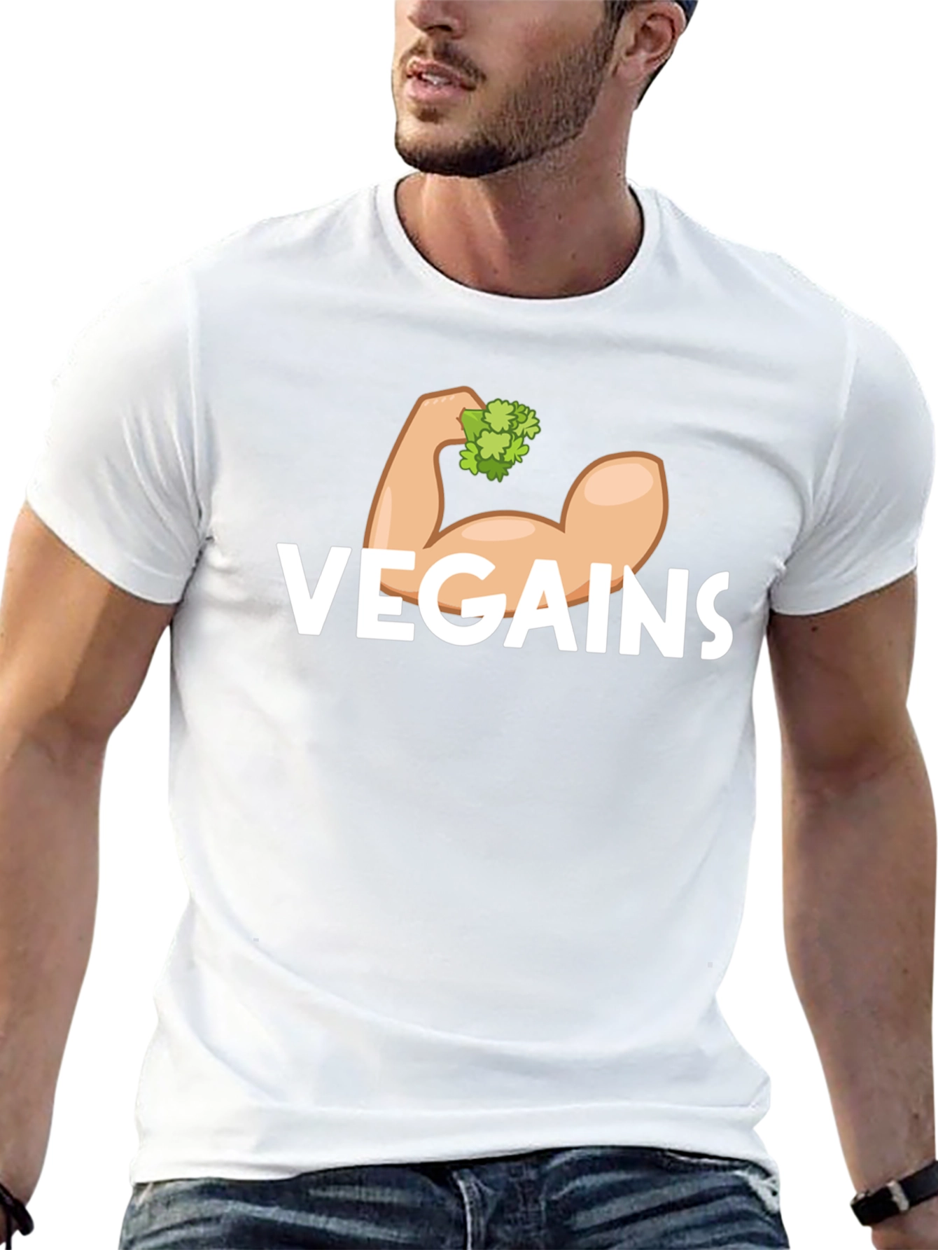 Vegains T-Shirt - Vegan Fitness Apparel