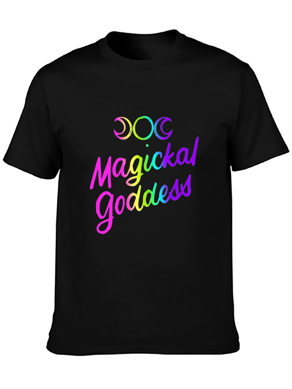 Magickal Goddess Rainbow Graphic T-Shirt