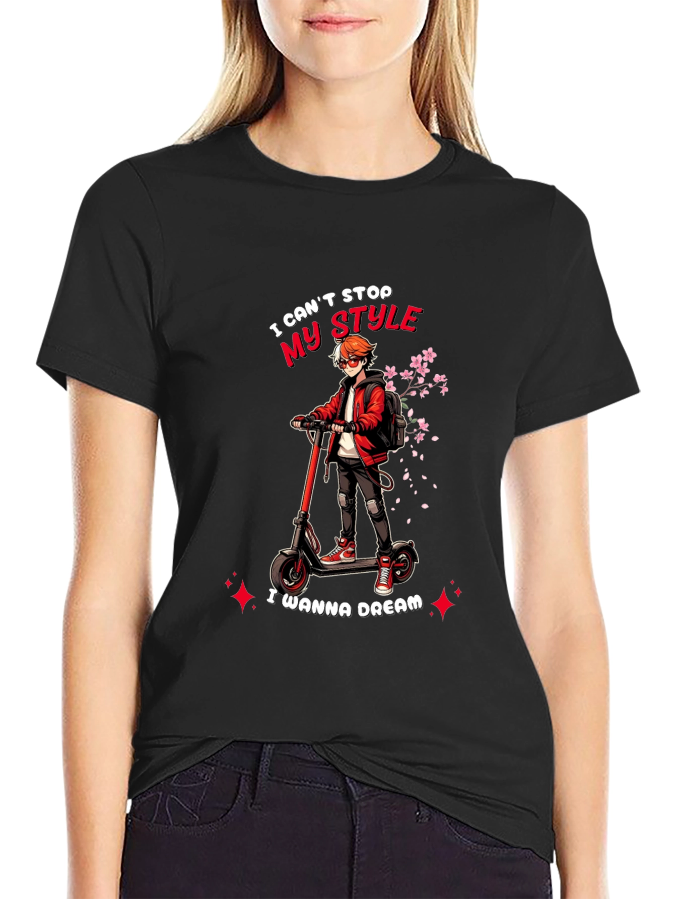 Stylish Anime T-Shirt - I Cant Stop My Style - Dream