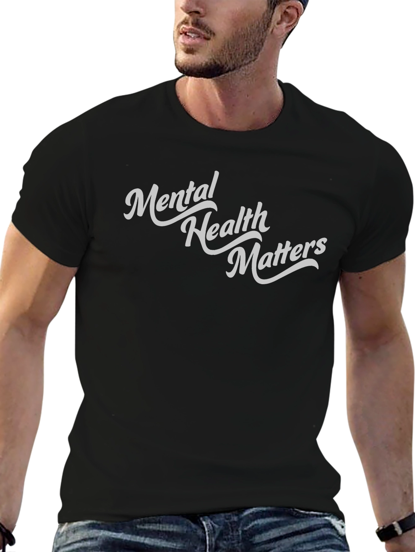 Mental Health Matters Graphic Tee - Black Unisex T-Shirt