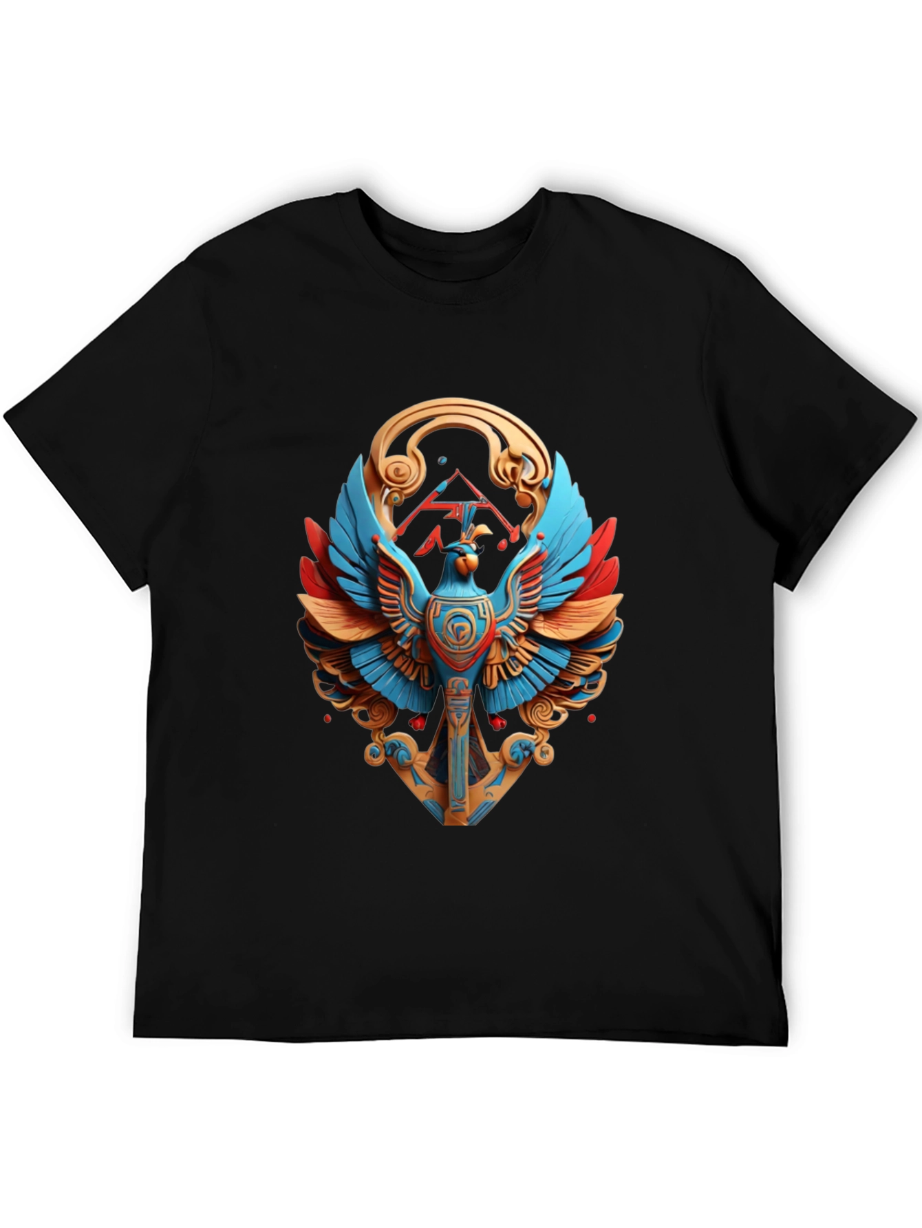 Egyptian Phoenix Graphic Tee - Bold Statement Shirt