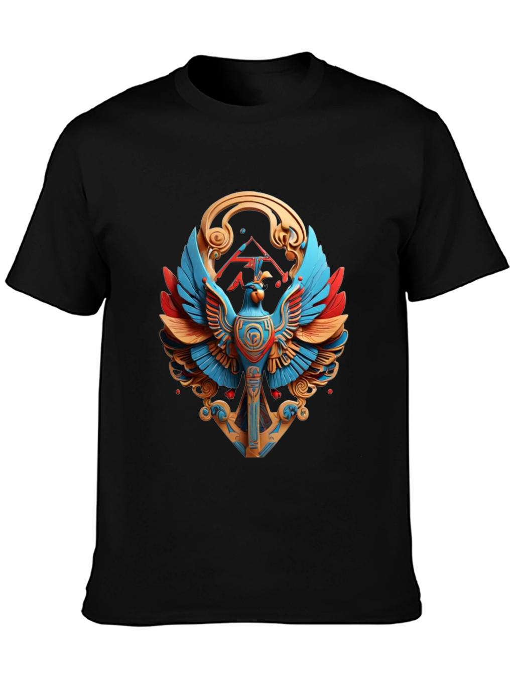 Egyptian Phoenix Graphic Tee - Bold Statement Shirt