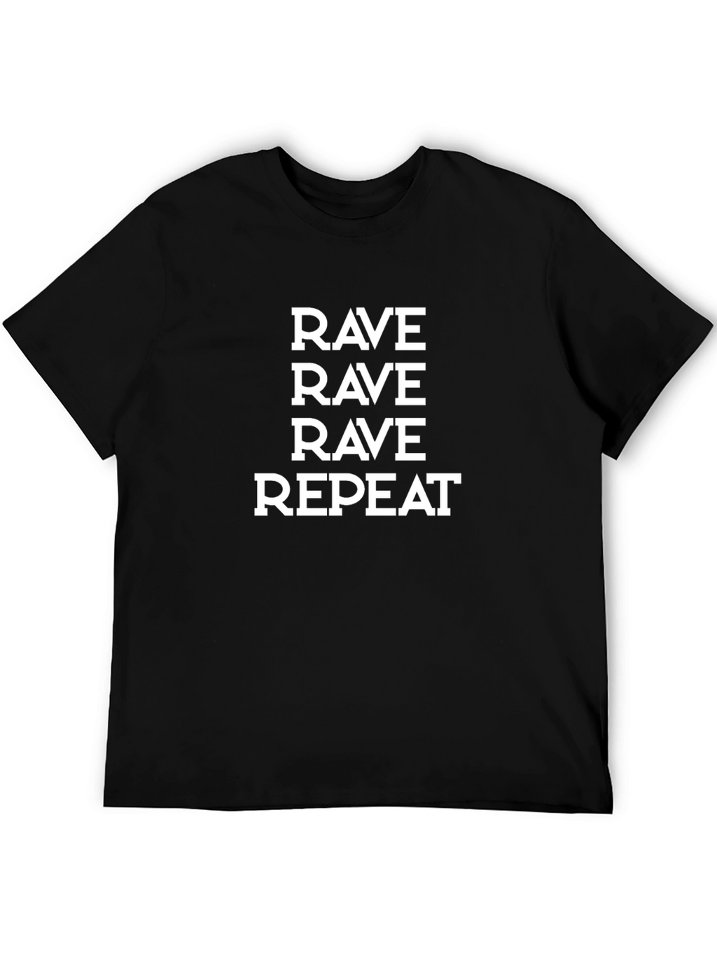 Rave Repeat Black Graphic Tee