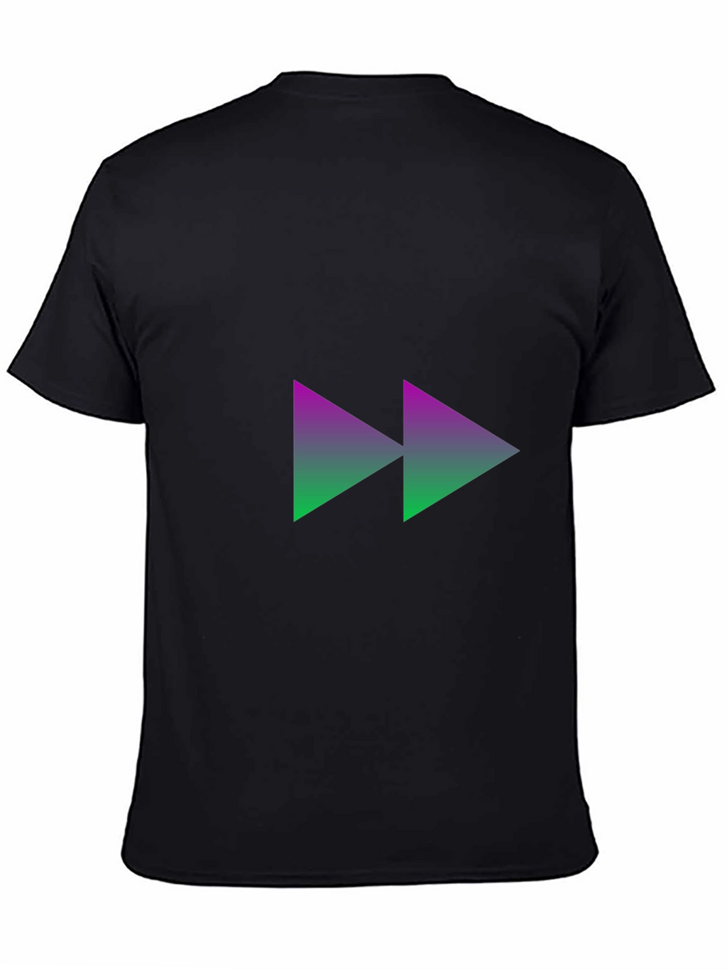 Forward Gradient Graphic Tee - Black