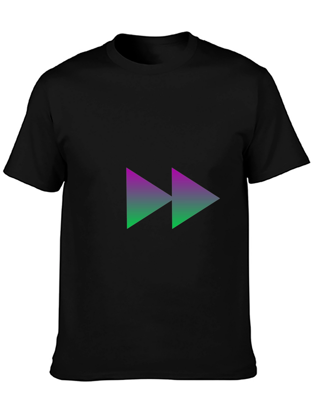 Forward Gradient Graphic Tee - Black