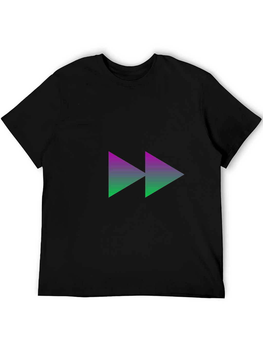 Forward Gradient Graphic Tee - Black