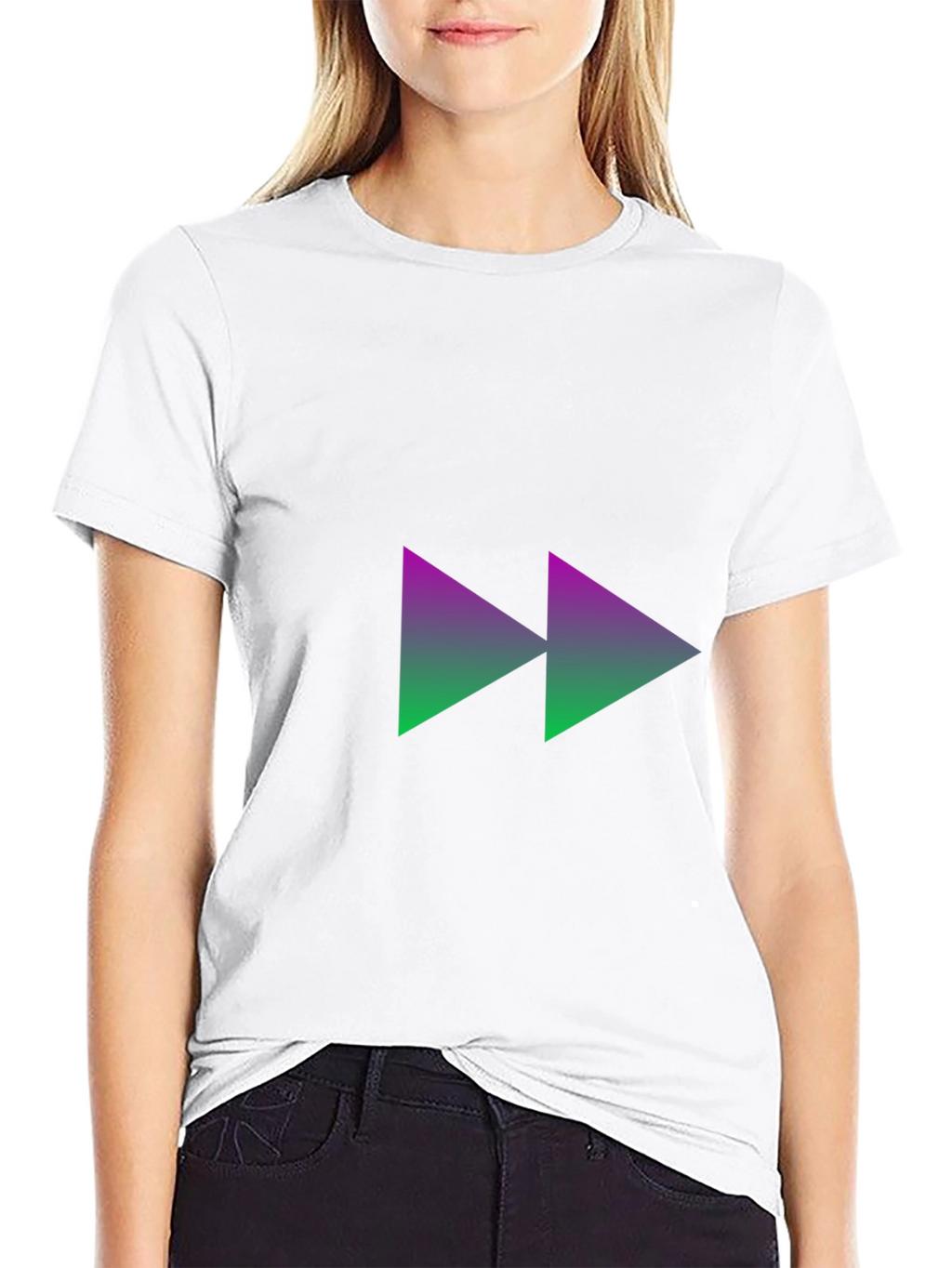 Forward Gradient Graphic Tee - Black