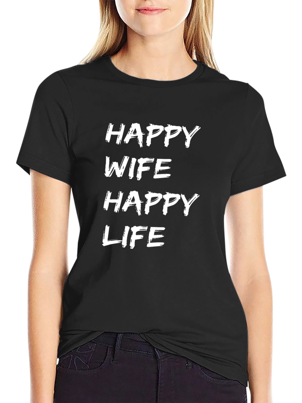 Happy Wife Happy Life Graphic T-Shirt