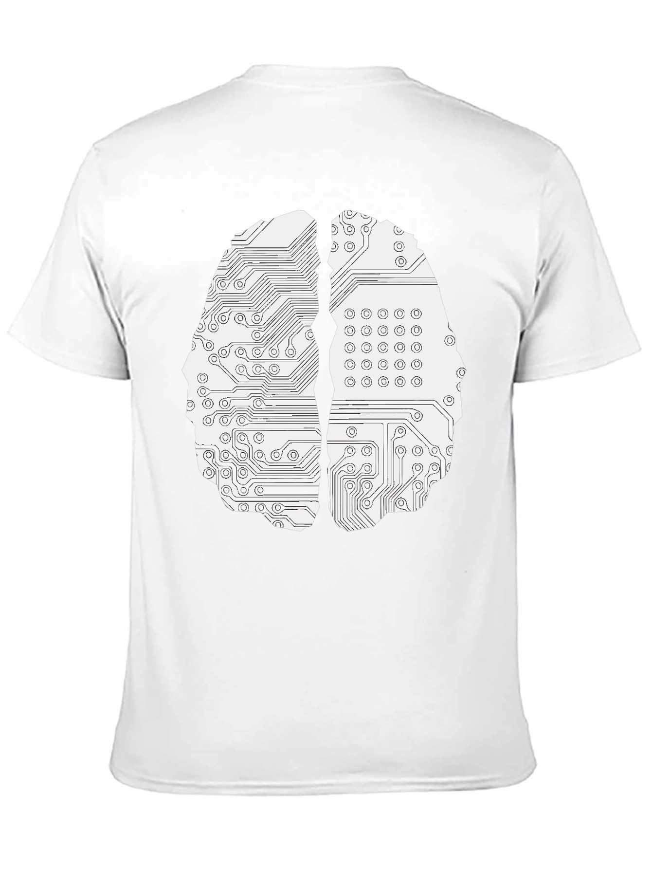 Circuit Brain Graphic Tee - Black