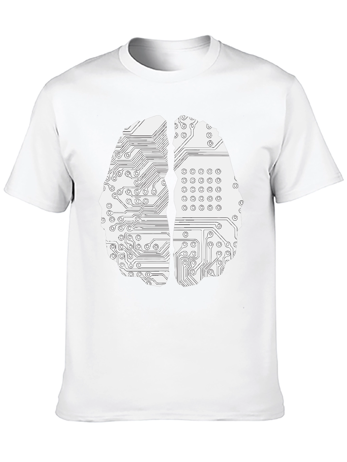 Circuit Brain Graphic Tee - Black