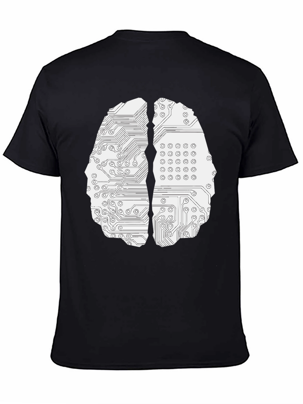 Circuit Brain Graphic Tee - Black