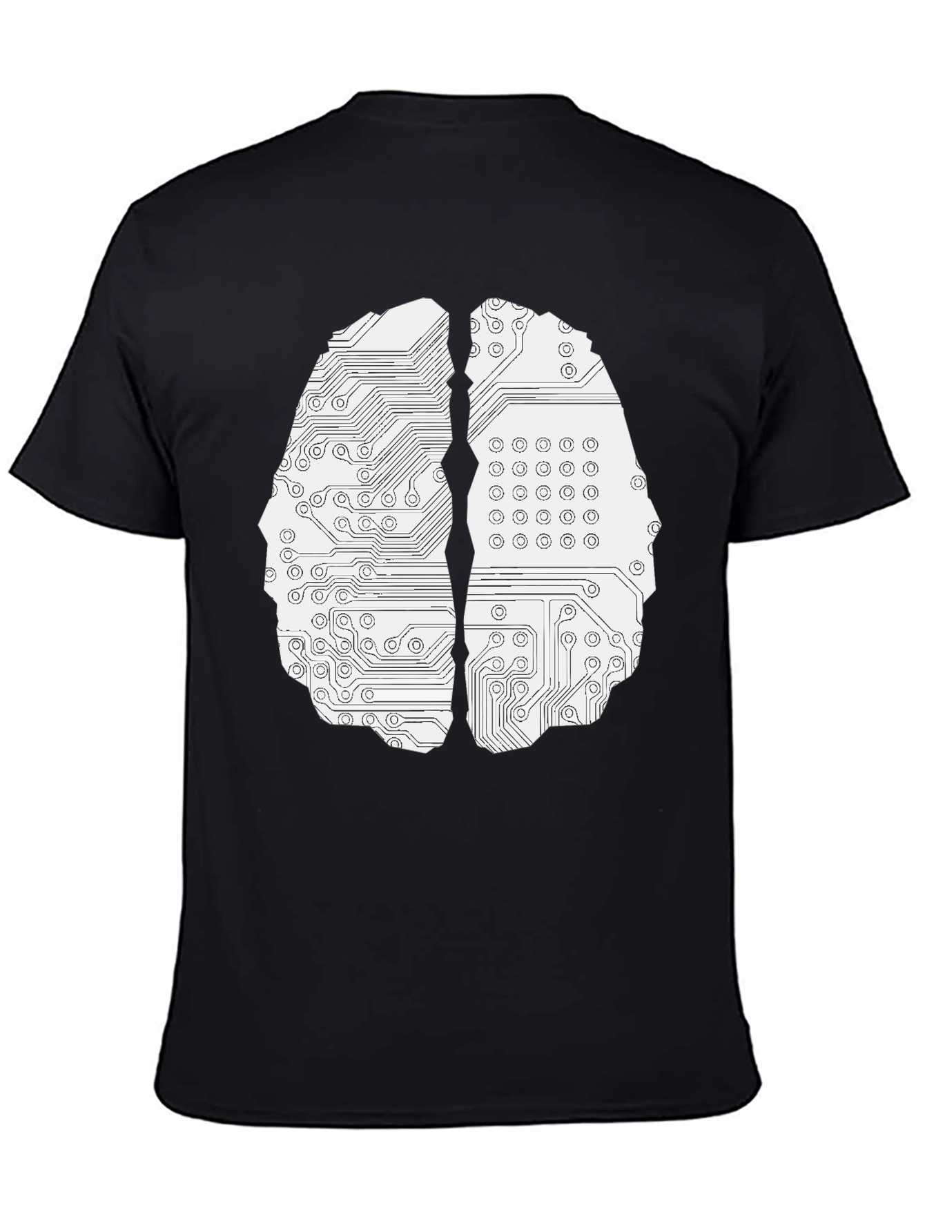Circuit Brain Graphic Tee - Black