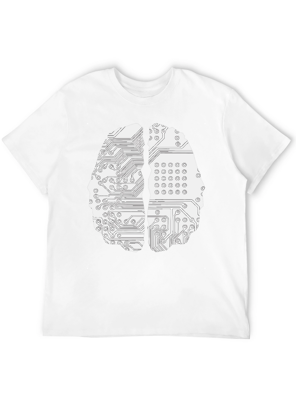 Circuit Brain Graphic Tee - Black