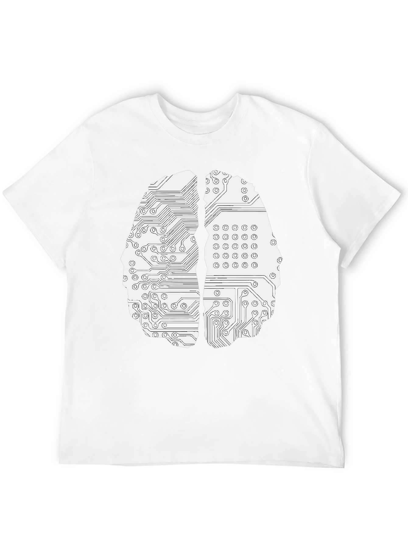 Circuit Brain Graphic Tee - Black